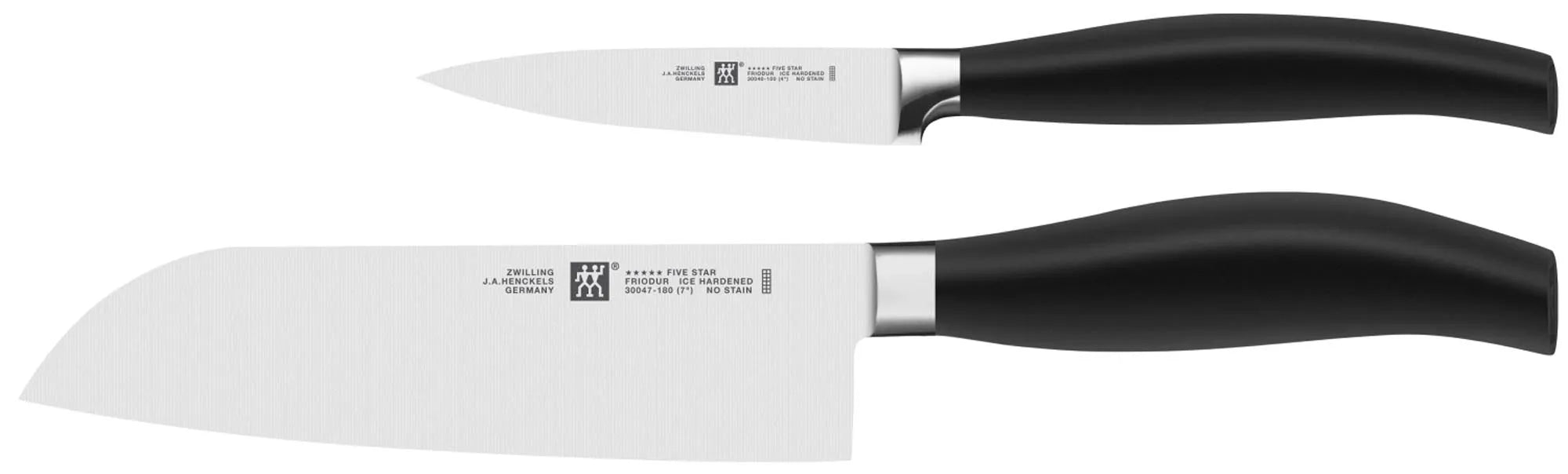 Das Zwilling Five Star Messerset: Hochwertiger Spezialstahl, ergonomische Griffe, ideal für präzises Schneiden und stilvolle Kücheneinrichtung.