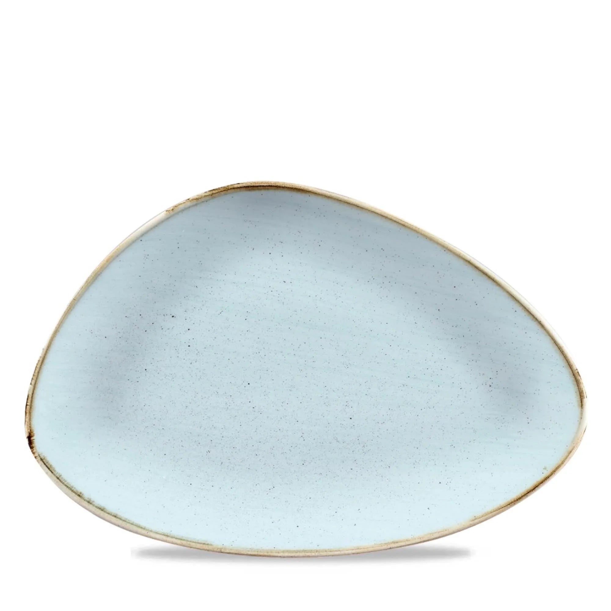 Stonecast Duck Egg Blue Triangel Platte 30.4x20.5cm - KAQTU Design