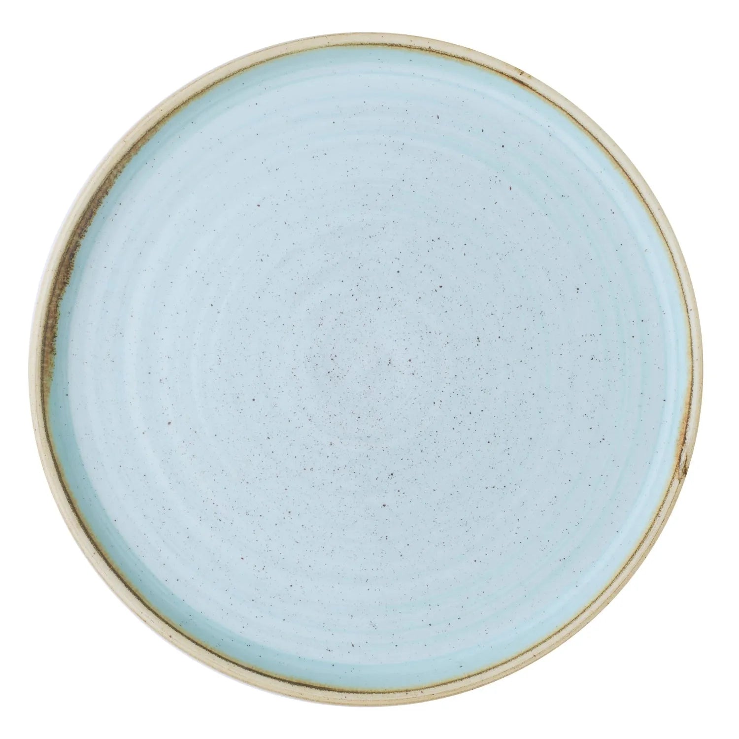 Stonecast Duck Egg Blue Walled Teller 21cm, H2cm