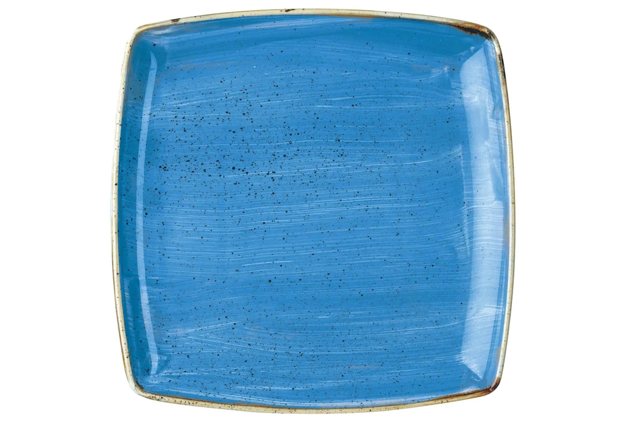 Stonecast Cornflower Blue Platte quadratisch 26.8x26.8cm - KAQTU Design