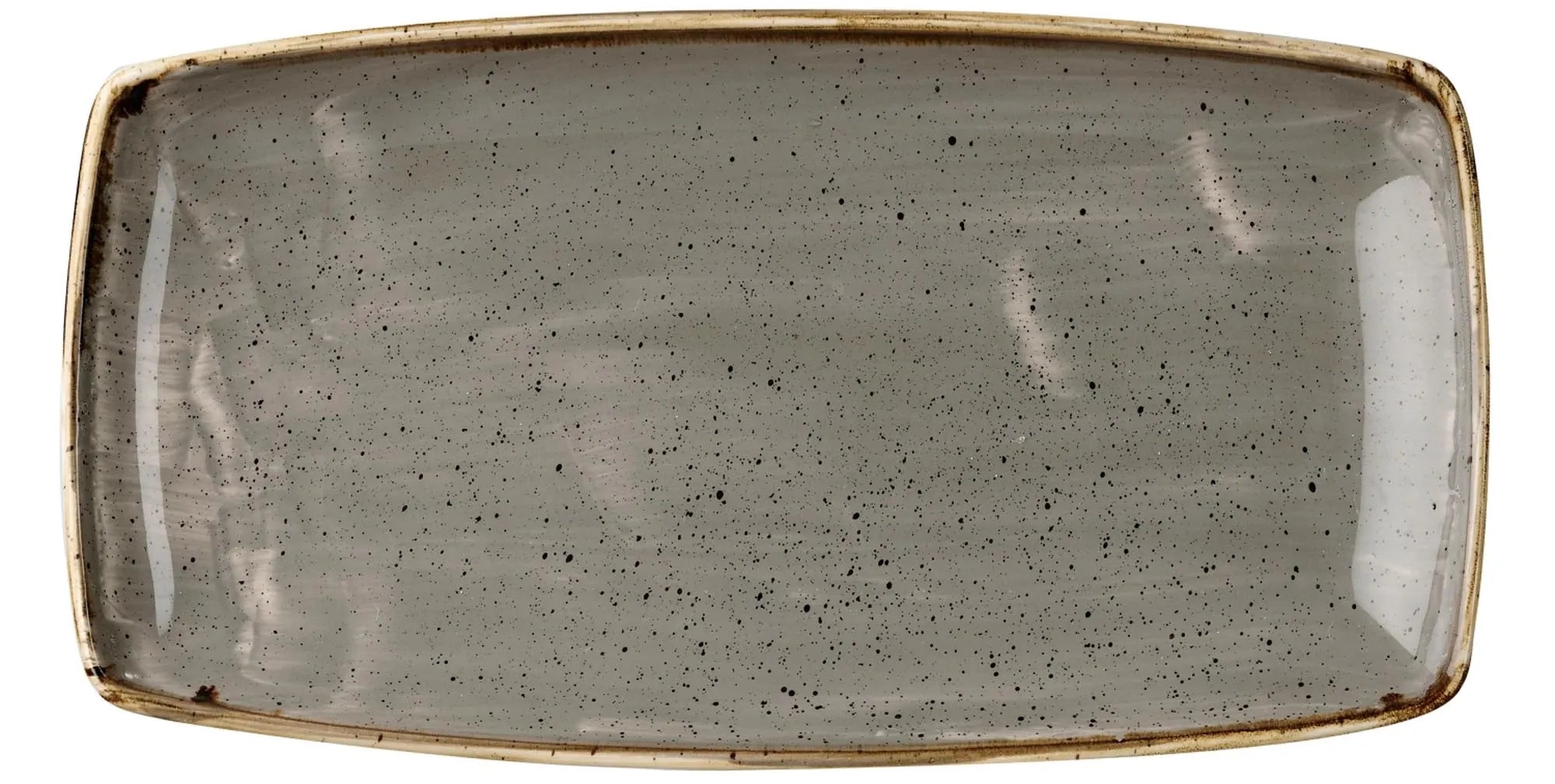 Stonecast Peppercorn Grey Platte rechteckig 35x18.5cm - KAQTU Design