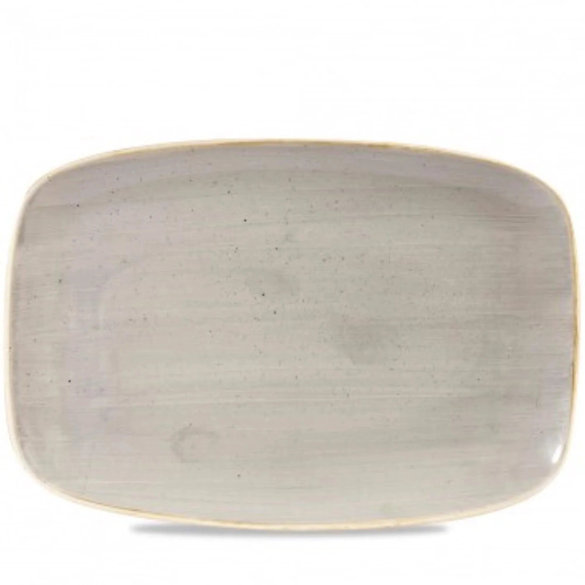 Elegante, robuste Stoneware-Platte in Grau, 35.5x24.5cm, ideal für stilvolle Speisenpräsentation, spülmaschinenfest, mikrowellengeeignet.