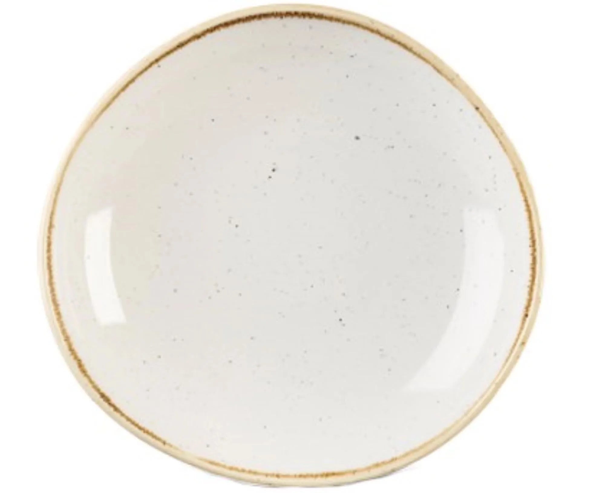 Stonecast Barley White Organic Teller tief 25.3cm - KAQTU Design