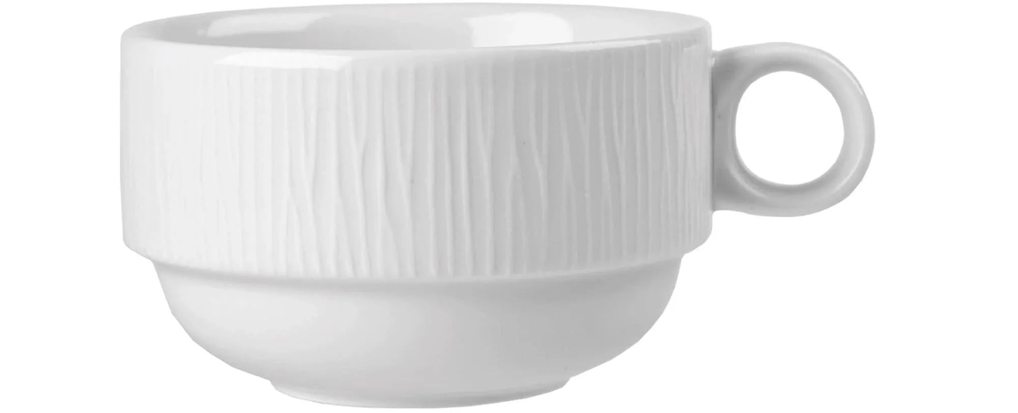 Bamboo White Tasse 28cl, stapelbar - KAQTU Design