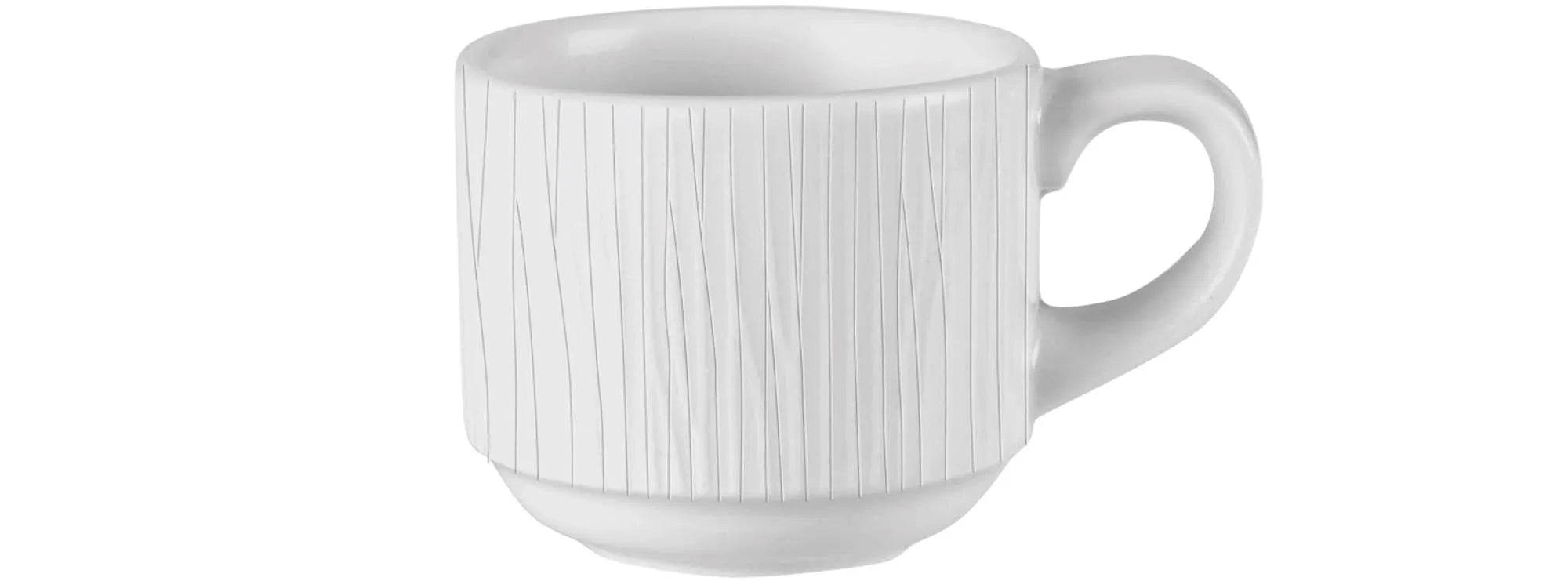 Bamboo White Tasse hoch 9cl, stapelbar - KAQTU Design