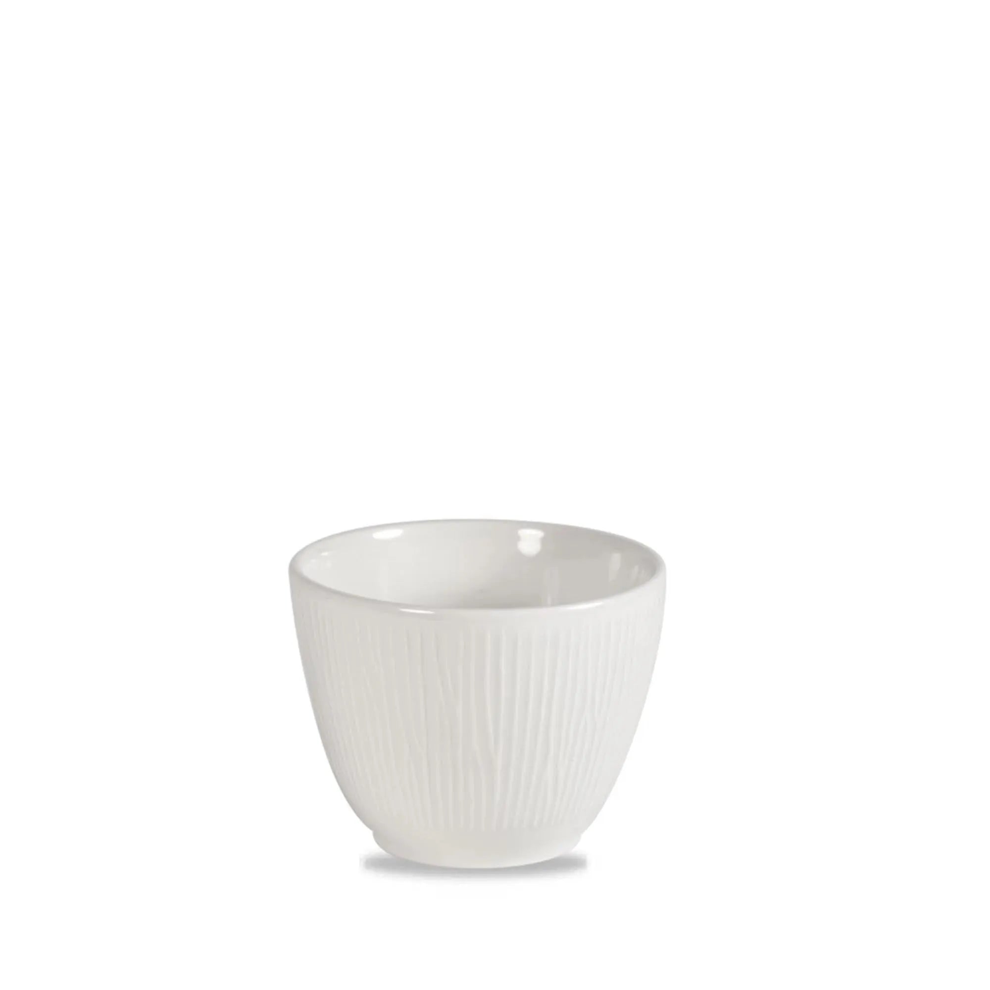 Elegante Bamboo White Chip Mug 10cm, 29cl aus Porzellan, ideal für Kaffee, Tee, spülmaschinen- und mikrowellengeeignet.