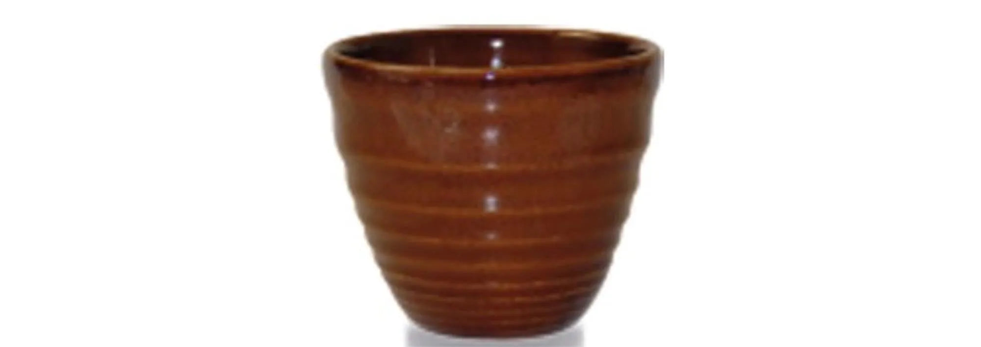 Bit on the Side Cinnamon Brown Becher geriffelt 5.7cl - KAQTU Design