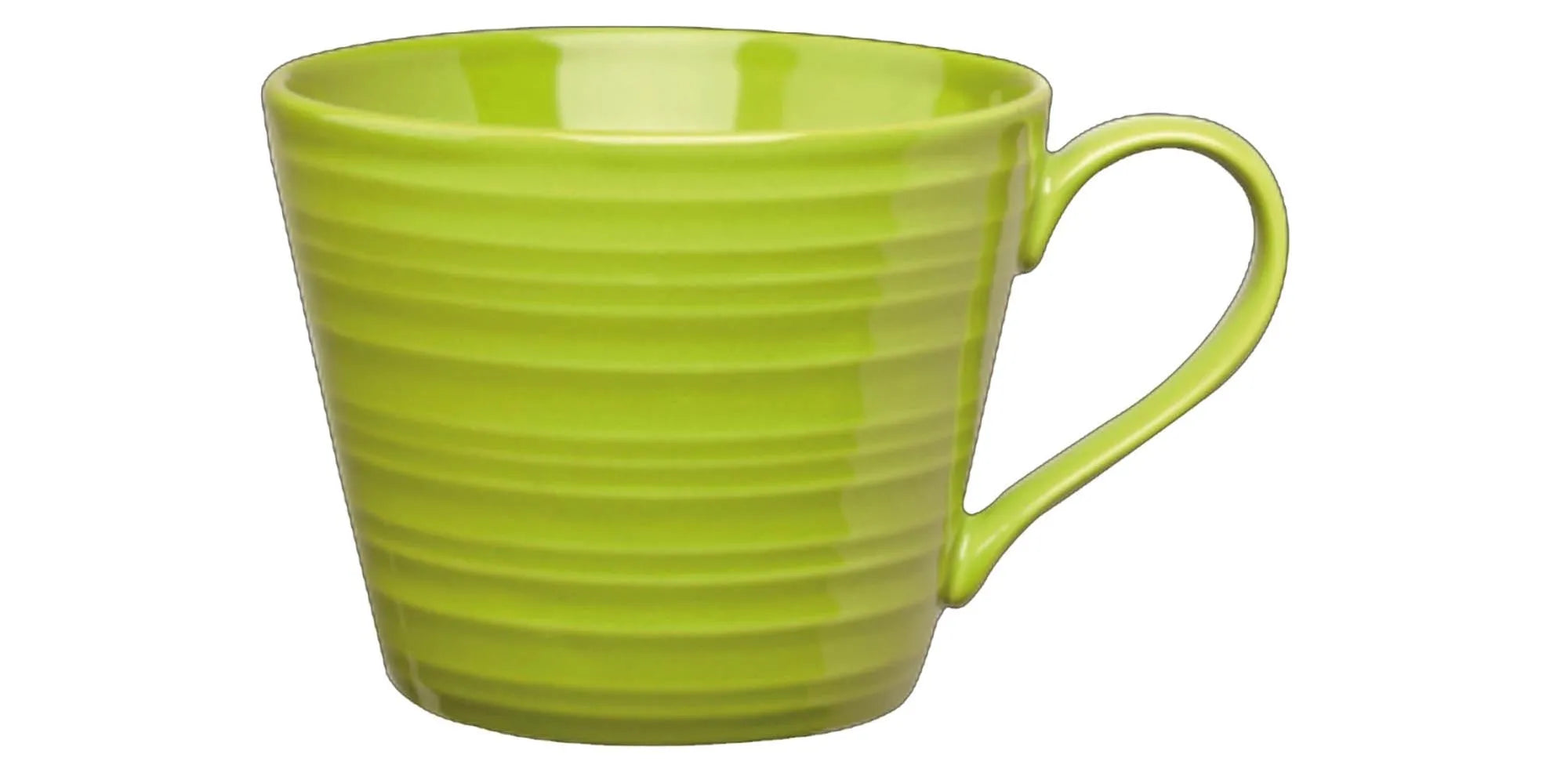 Die Rustics Snug Mugs Green Tasse von Churchill: Hochwertiges Porzellan, langlebig, hitzebeständig, 34.1cl, rustikales Design.