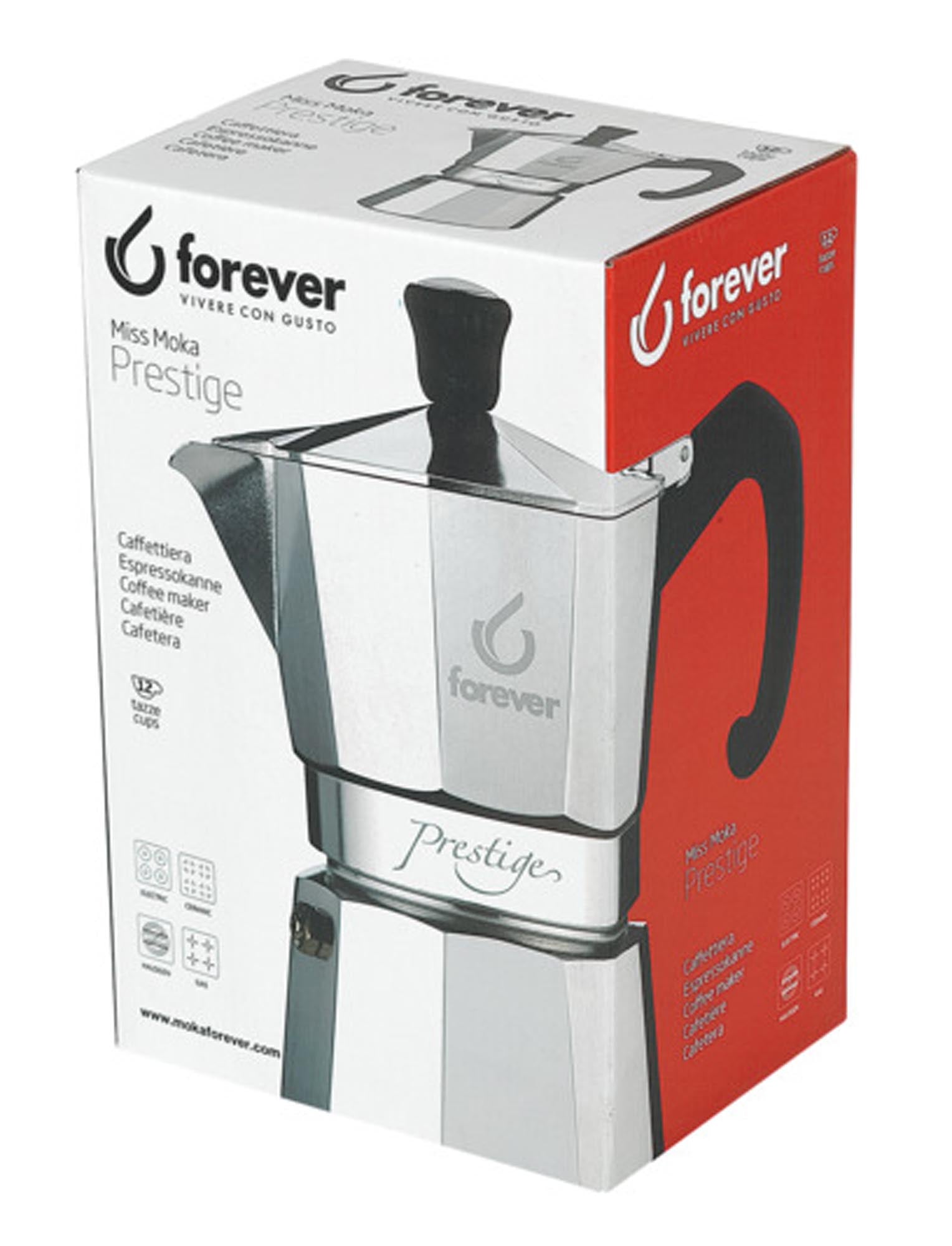 Kaffeezubereiter Moka Prestige 12 Tassen in  präsentiert im Onlineshop von KAQTU Design AG. Küchengerät ist von FOREVER