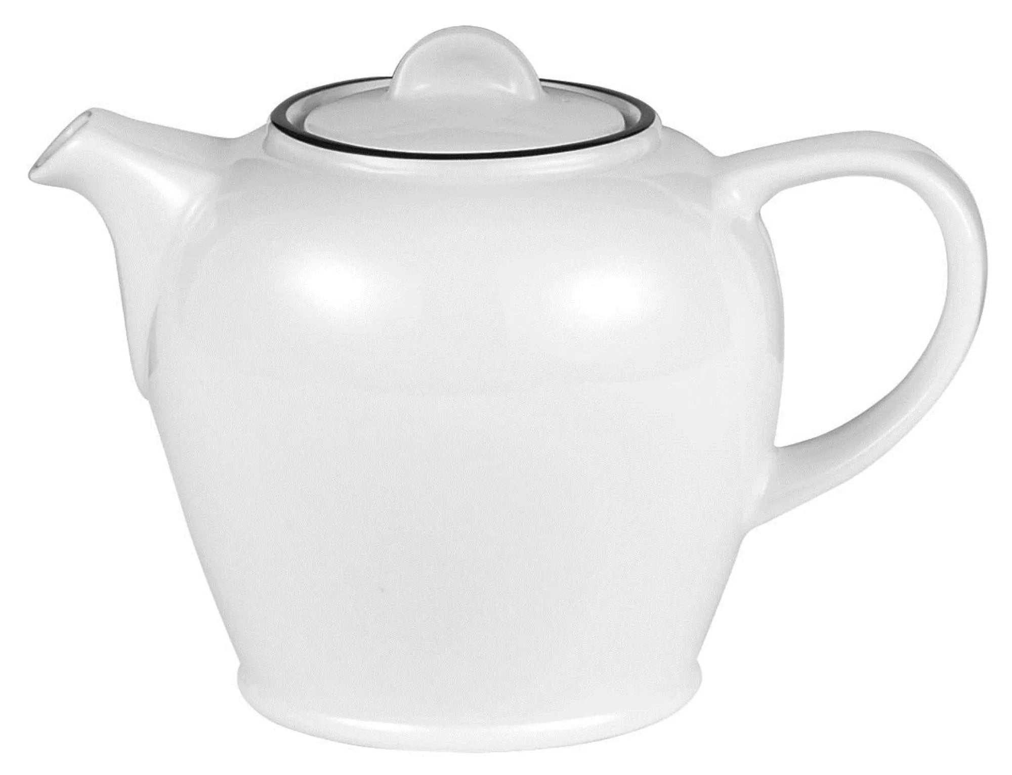 Elegante Porzellan-Kaffeekanne, 51.1cl, robust, spülmaschinenfest, tropffrei, ideal für Kaffee & Tee, stilvolles Design.