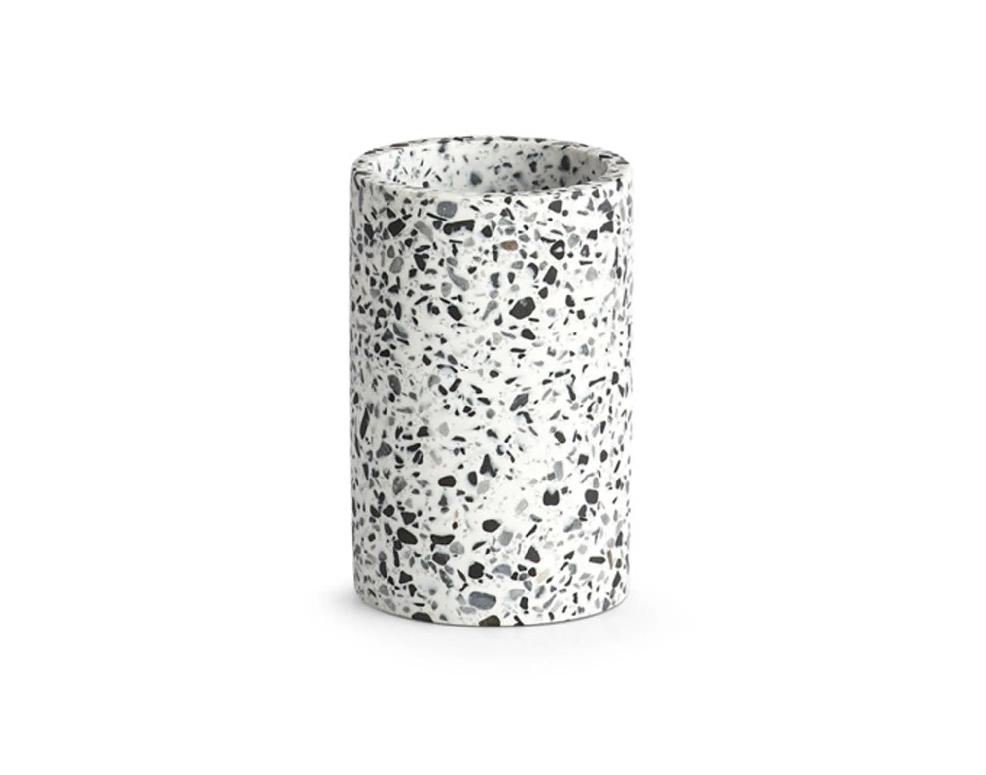 Zahnputzbecher Terrazzo Polyresin ø 6.9x10.8 cm in  präsentiert im Onlineshop von KAQTU Design AG. Badzubehör ist von ZELLER PRESENT