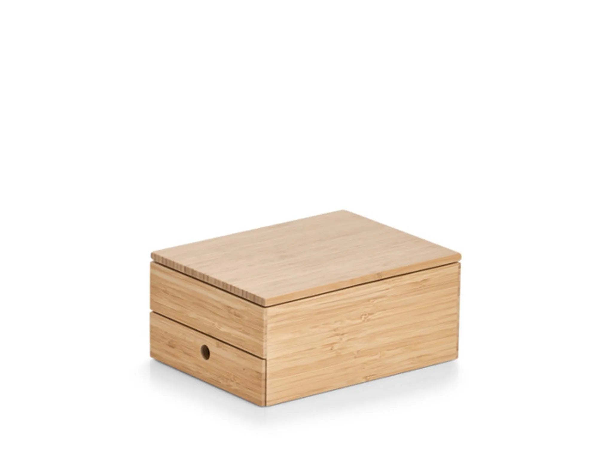 Schmuckdose mit Spiegel Bamboo 25x19x11.2 cm in  präsentiert im Onlineshop von KAQTU Design AG. Aufbewahrungsdose ist von ZELLER PRESENT