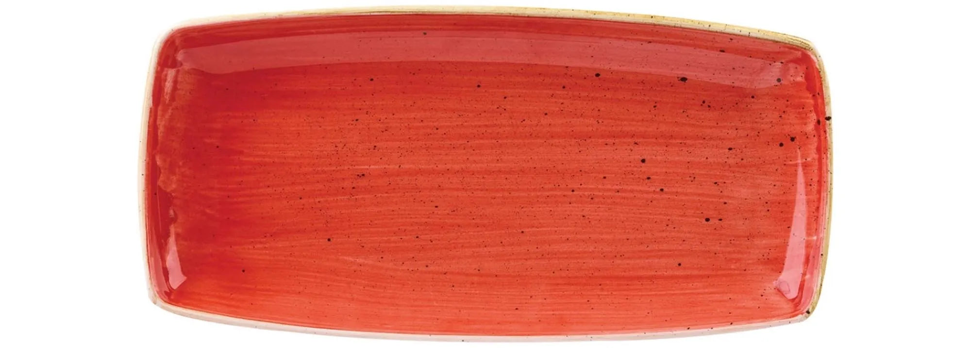 Stonecast Berry Red Platte rechteckig 29.5x15cm - KAQTU Design