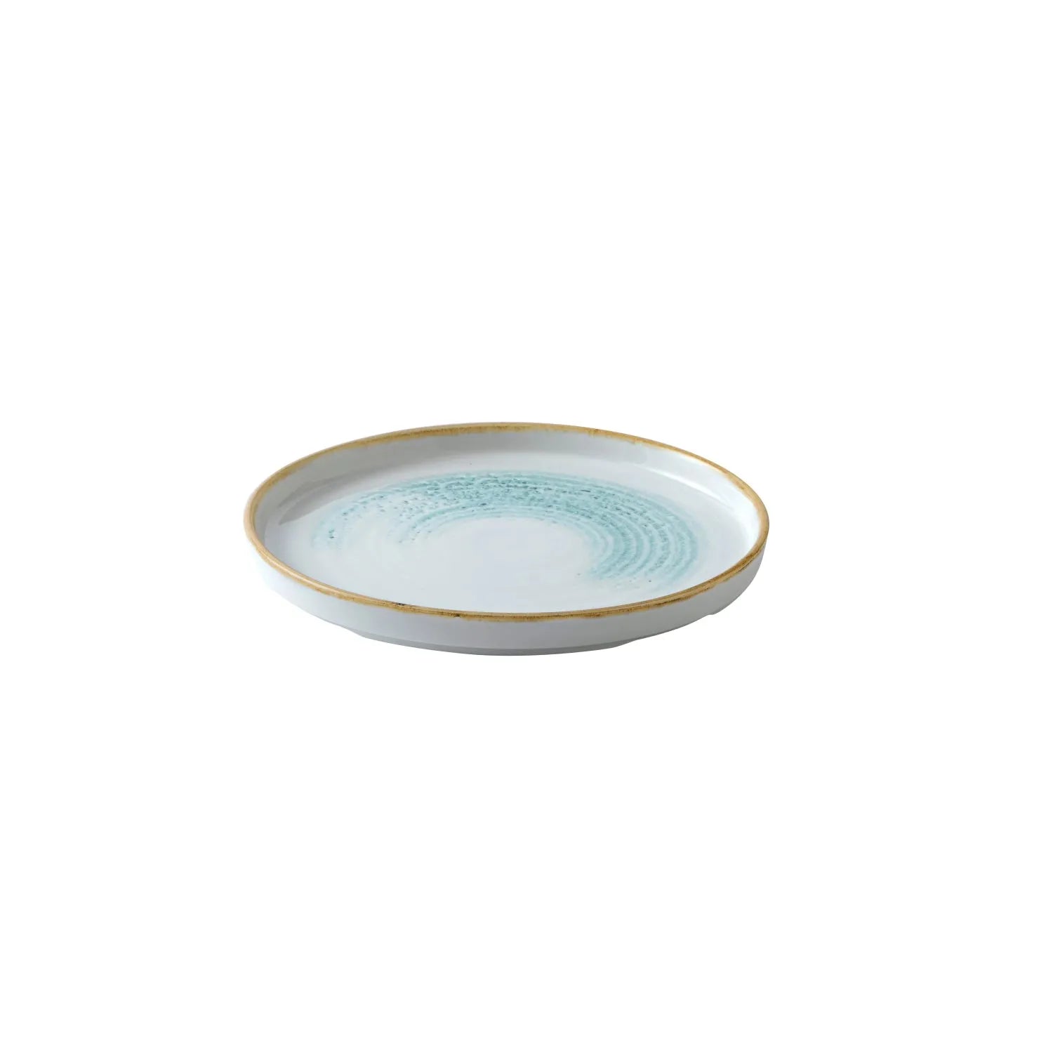 S.P. Homespun Accents Aquamarine Walled Teller 21cm