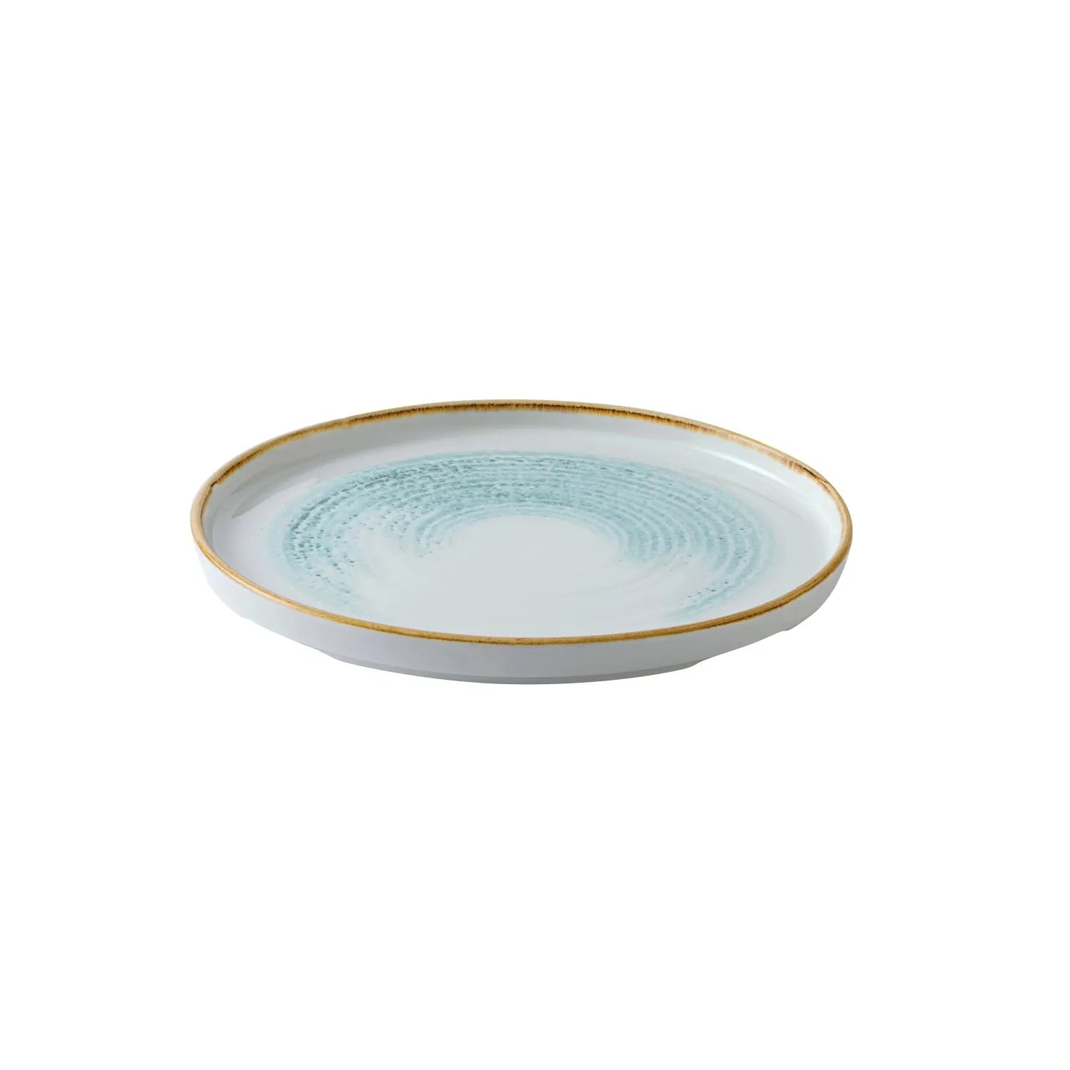 S.P. Homespun Accents Aquamarine Walled Teller 26cm