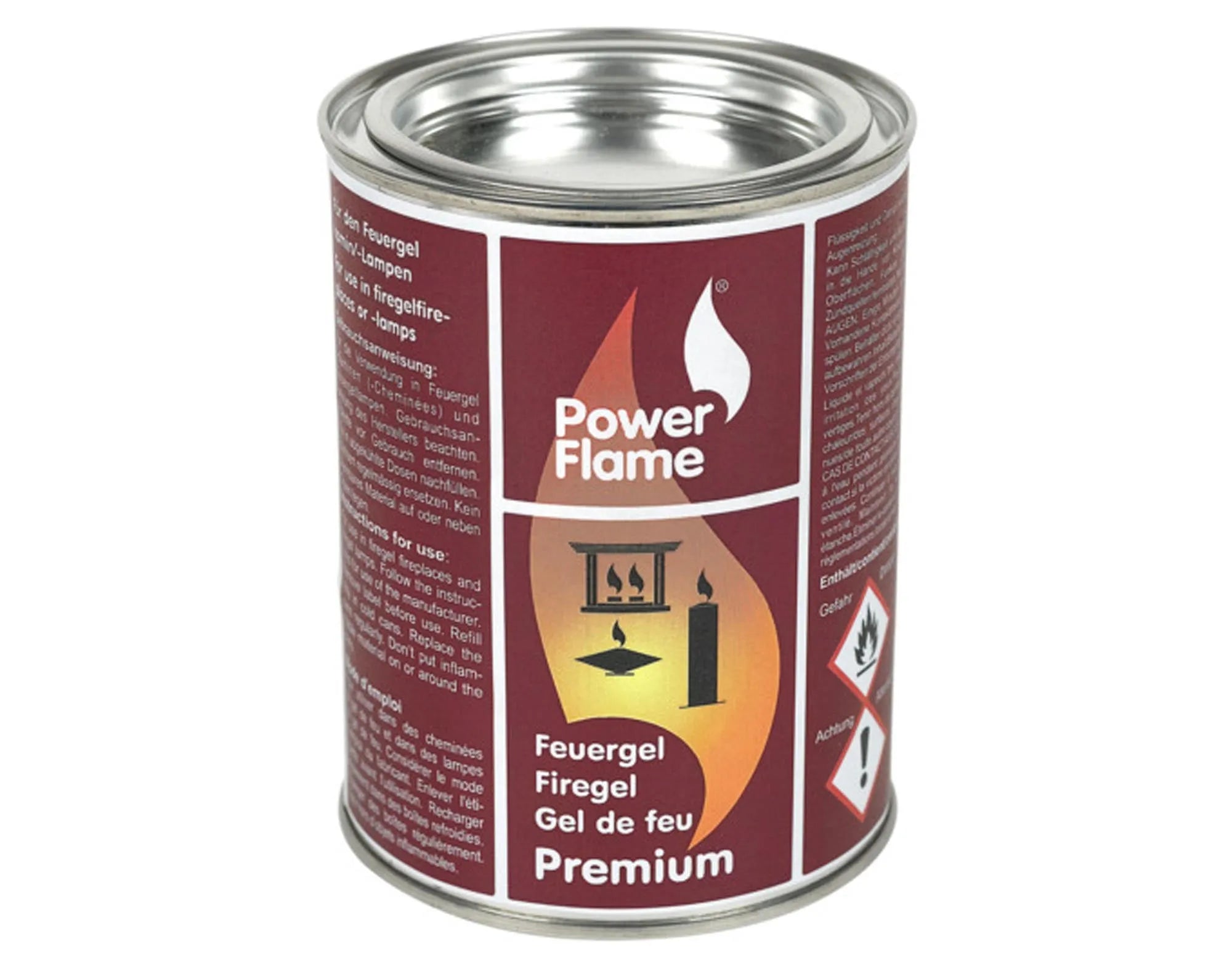 Feuergel Premium 500 ml: Saubere, gleichmäßige Flamme, geruchsneutral, umweltfreundlich. Perfekt für Grill- und Kaminabende.