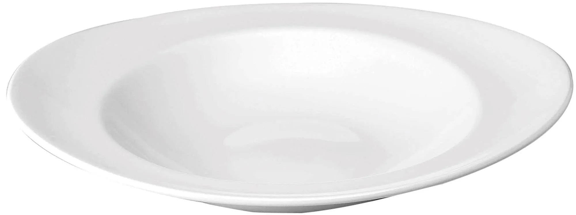 Eleganter, ovaler Porzellanteller (31x26.5cm) für Suppen & Eintöpfe. Robust, mikrowellengeeignet, ideal für stilvolle Tischkultur.