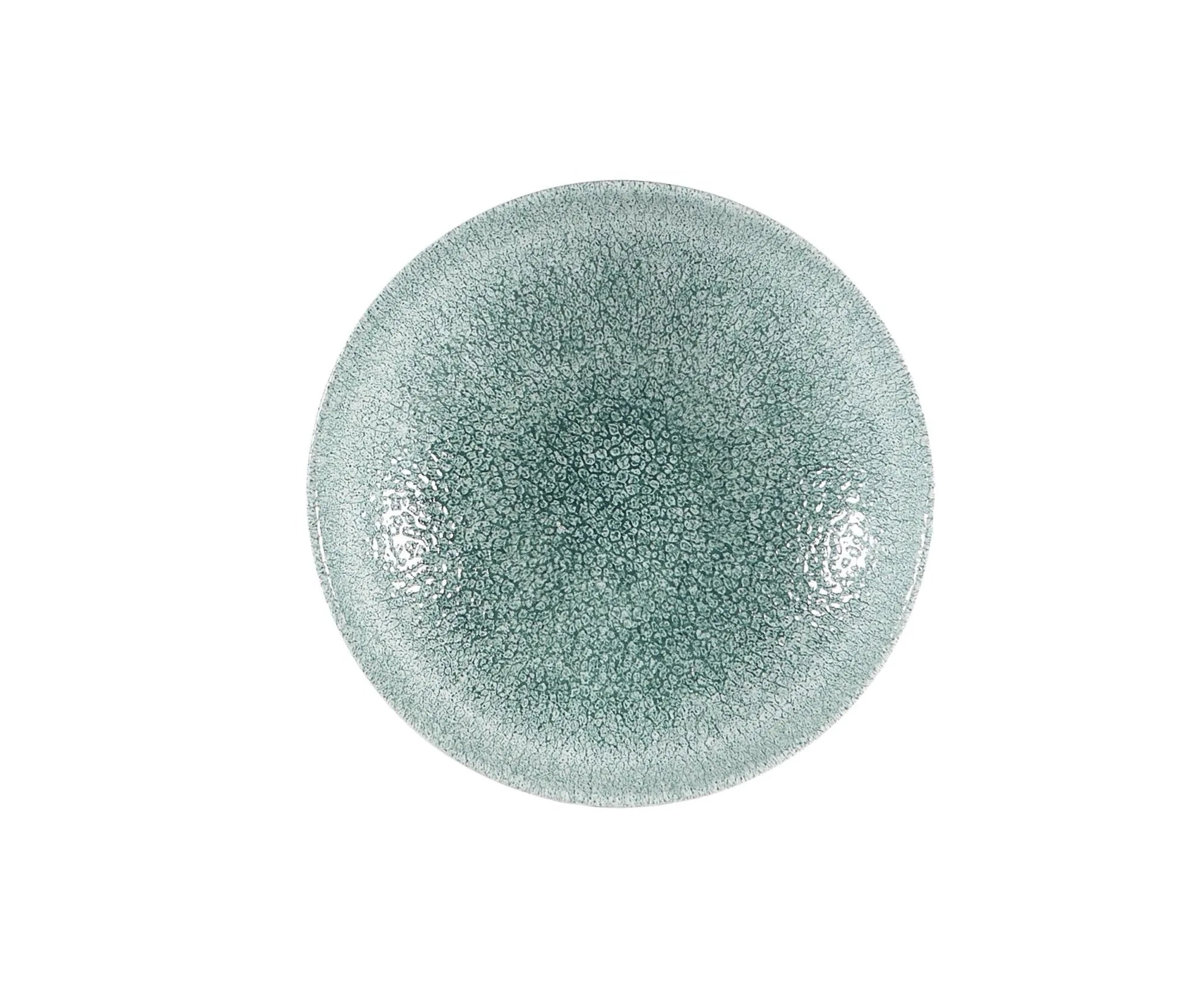 S.P. Raku Jade Green Coupe Teller tief 24.8cm - KAQTU Design