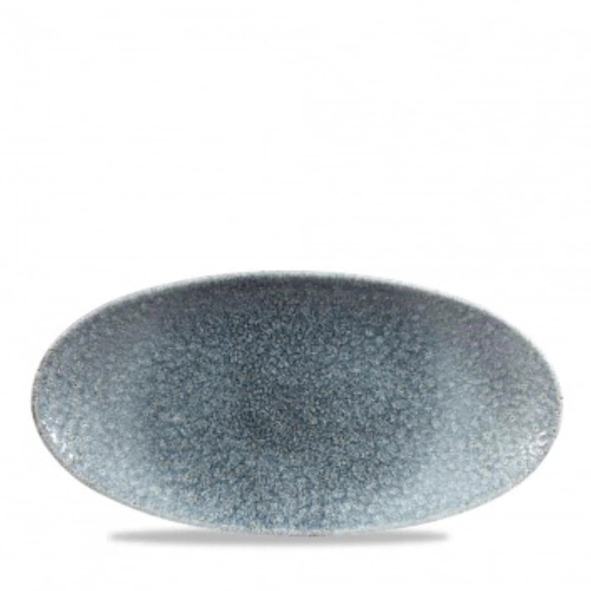 S.P. Raku Topaz Blue Platte oval 29.9x15cm, - KAQTU Design