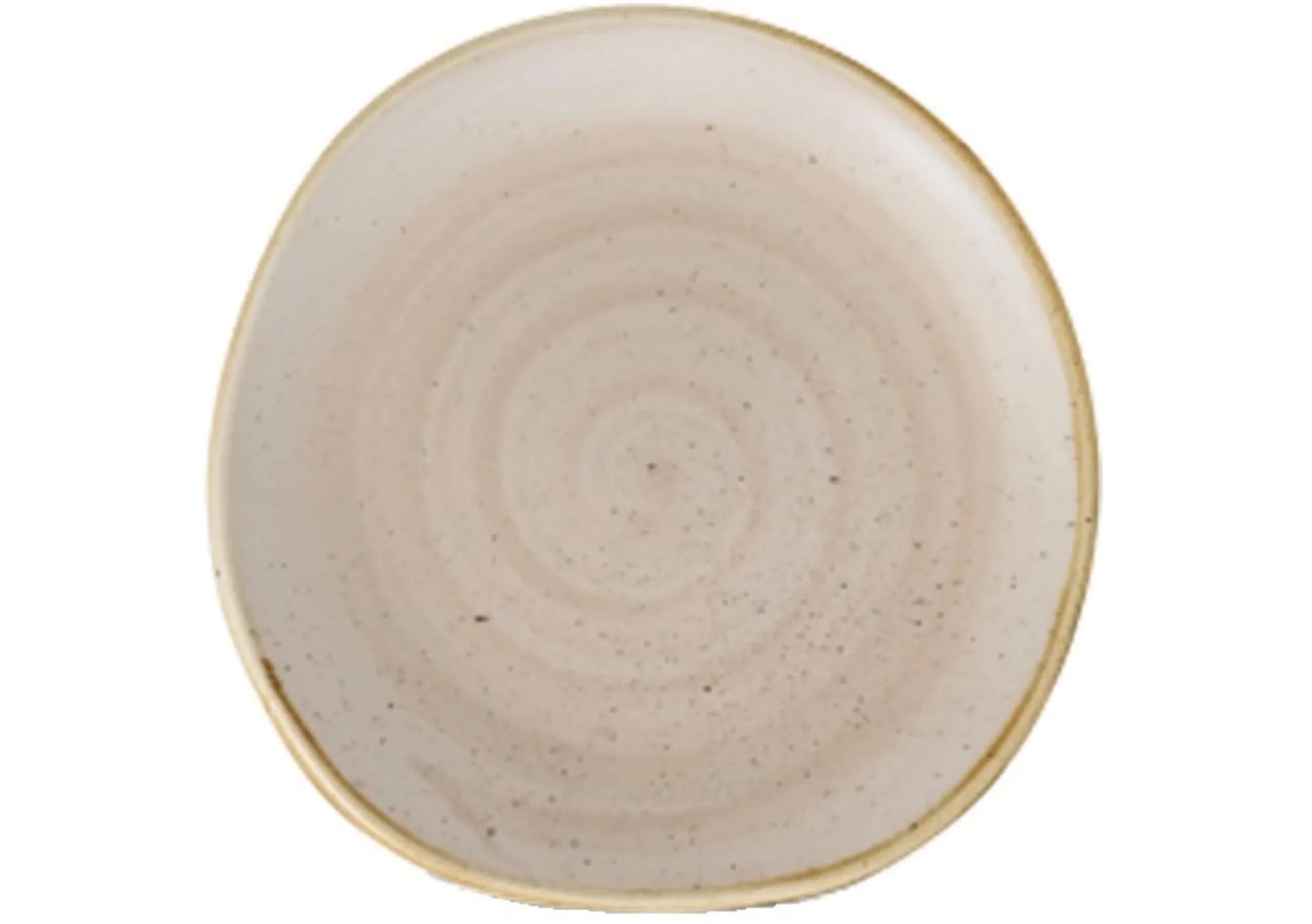 Stonecast Nutmeg Beige Organic Teller flach 28.6cm - KAQTU Design