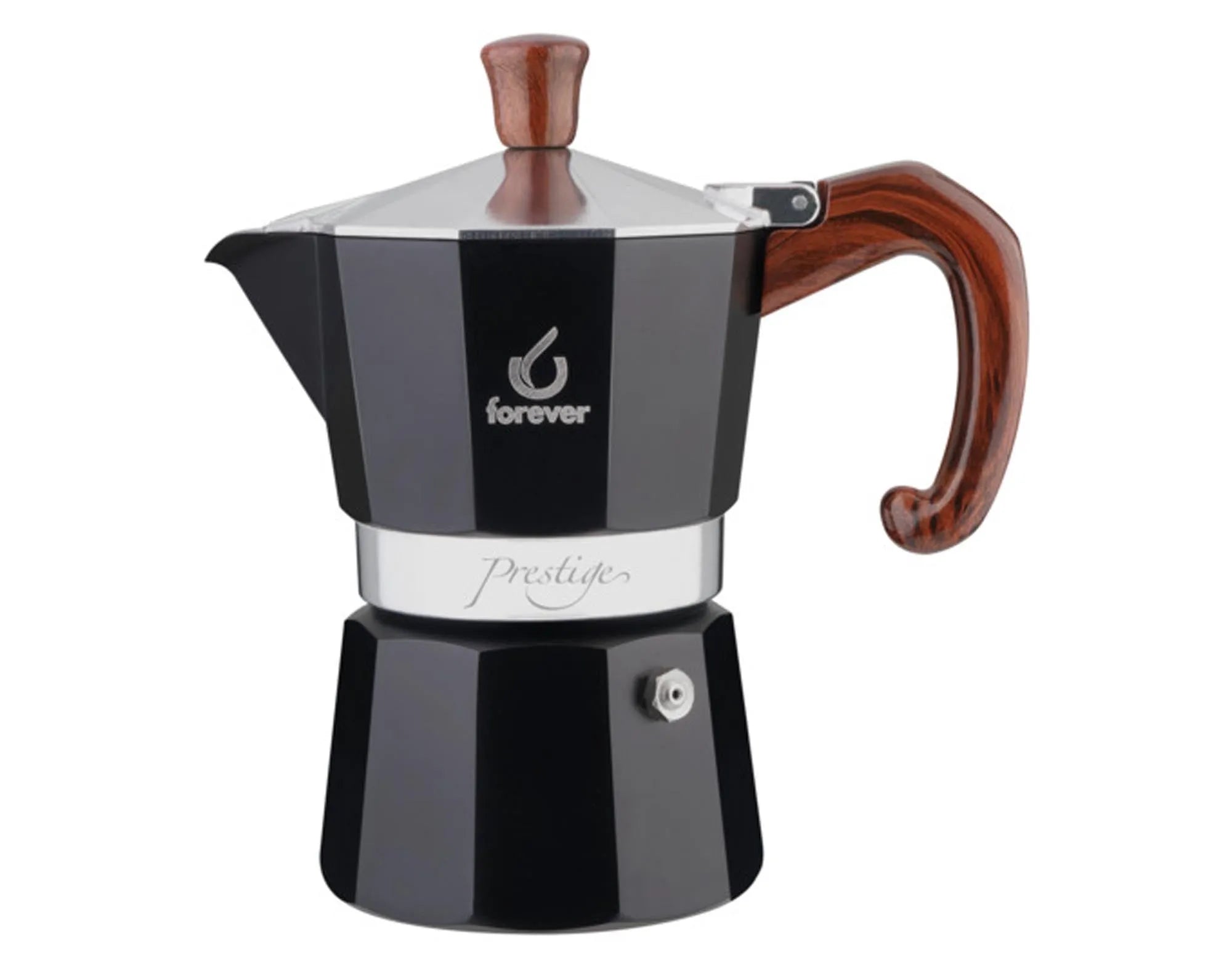 Eleganter Kaffeezubereiter für 3 Tassen, aus Glas und Edelstahl, ideal für Kaffeeliebhaber. Ergonomisch, langlebig, einfach zu reinigen.