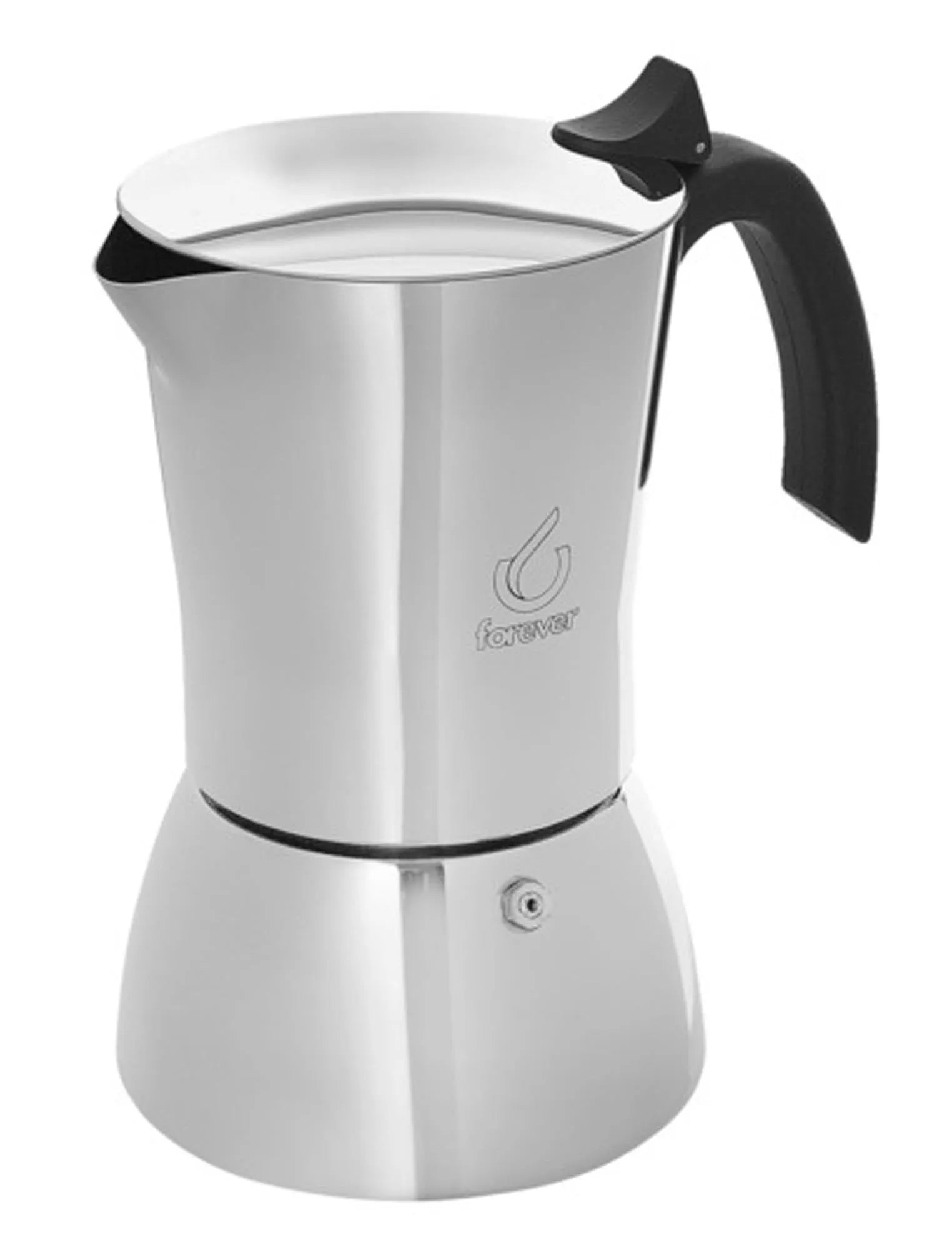 Eleganter Edelstahl-Kaffeezubereiter für 10 Tassen, vollmundiger Geschmack, spülmaschinenfest, ideal für Kaffeeliebhaber.