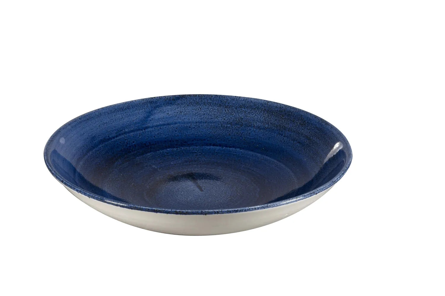 Stonecast Patina Cobalt Blue Coupe Teller tief 24.8cm