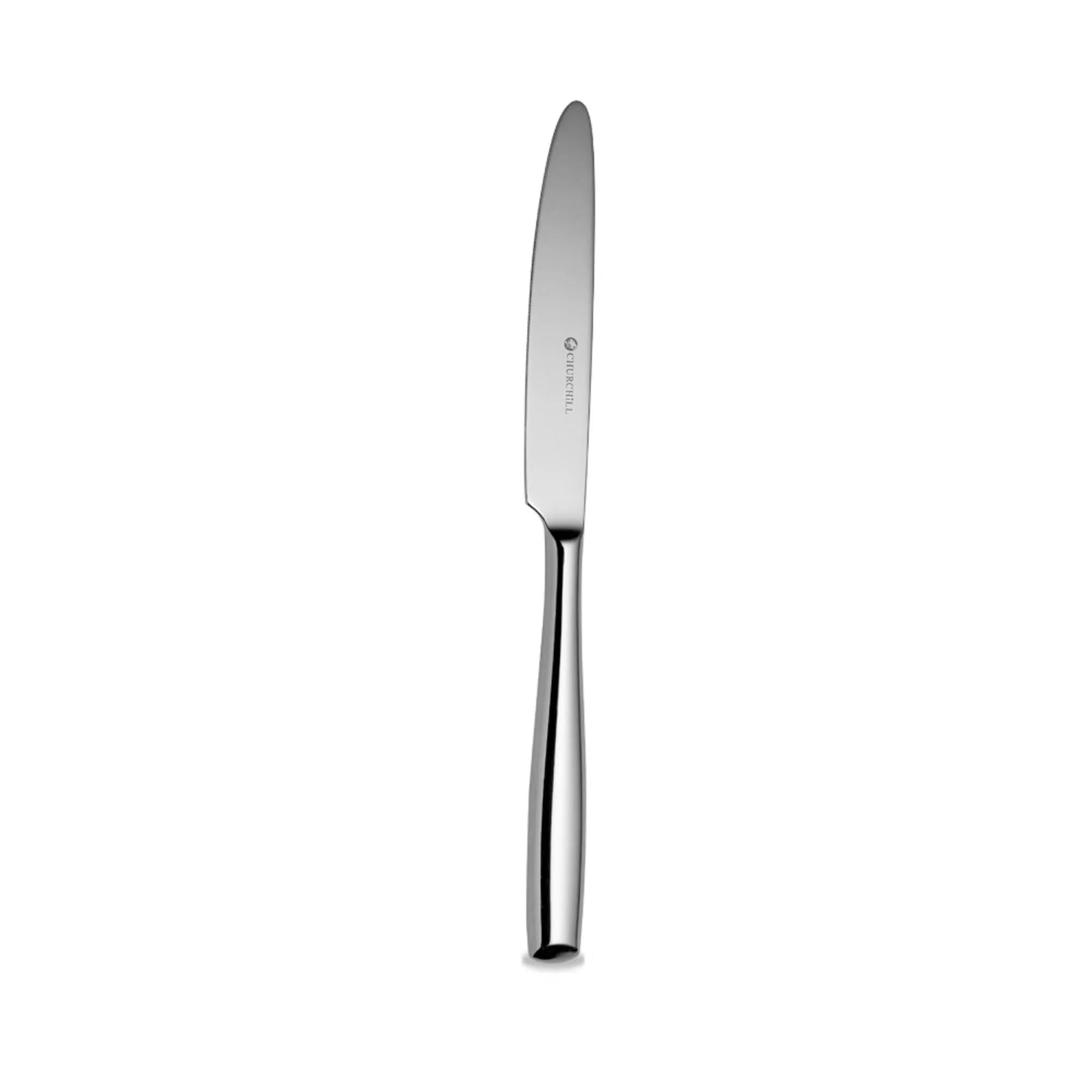 Elegantes Churchill Tafelmesser, 23,3 cm, rostfreier Edelstahl, weiß, ideal für Restaurants und festliche Anlässe.