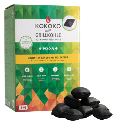 Grillkohle Kokoko Eggs 8 kg in  präsentiert im Onlineshop von KAQTU Design AG. Grillzubehör ist von MCBRIKETT