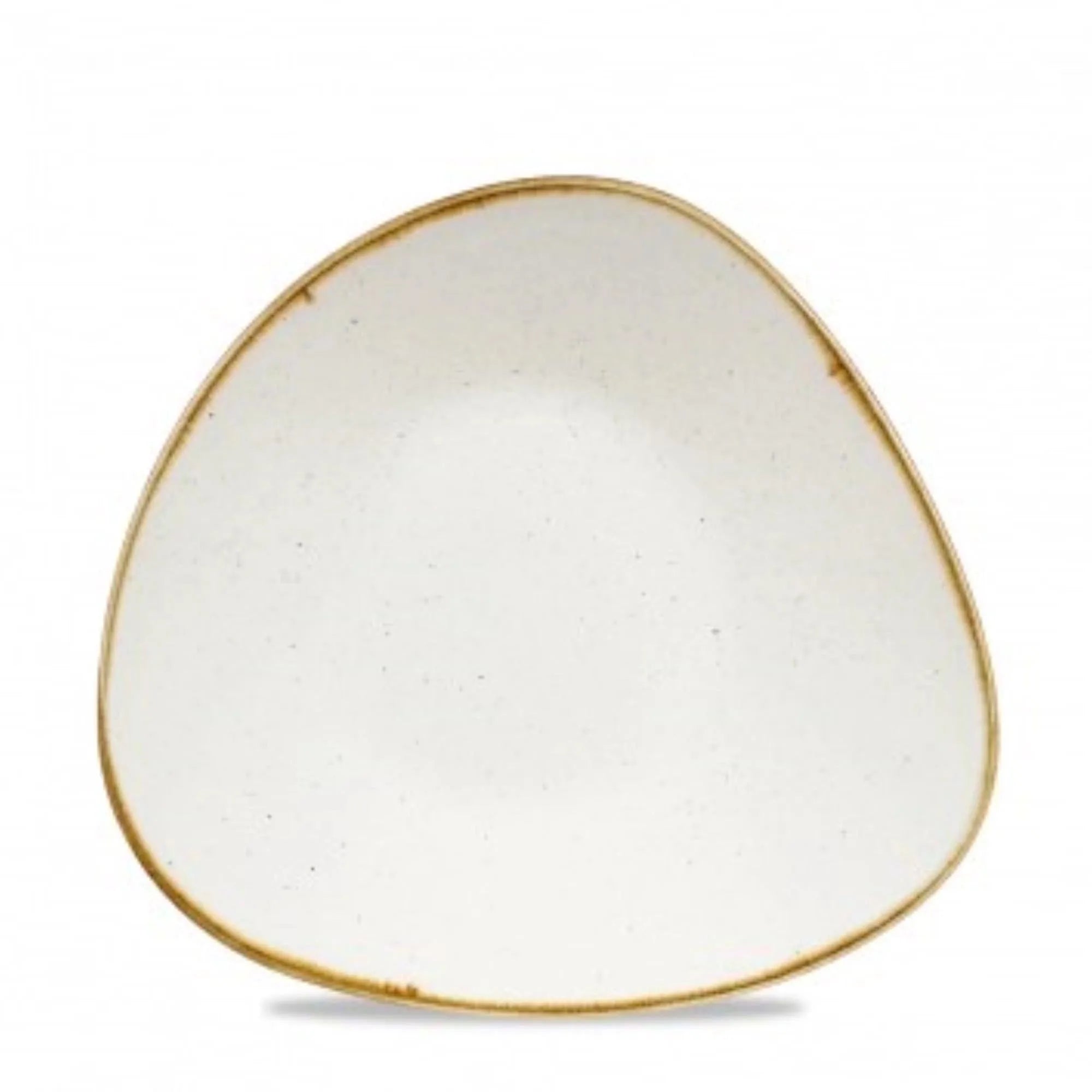 Eleganter, robuster Stoneware-Teller (27,2x26,7cm) in Barley White. Ideal für stilvolle Präsentationen in Gastronomie und Zuhause.