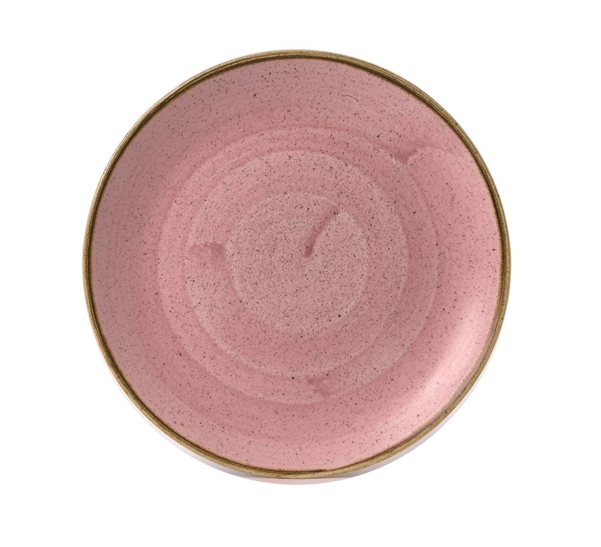 Eleganter 26cm Stonecast Petal Pink Teller von Churchill: Handbemalt, Porzellan, rustikal, langlebig, ideal für stilvolle Präsentationen.