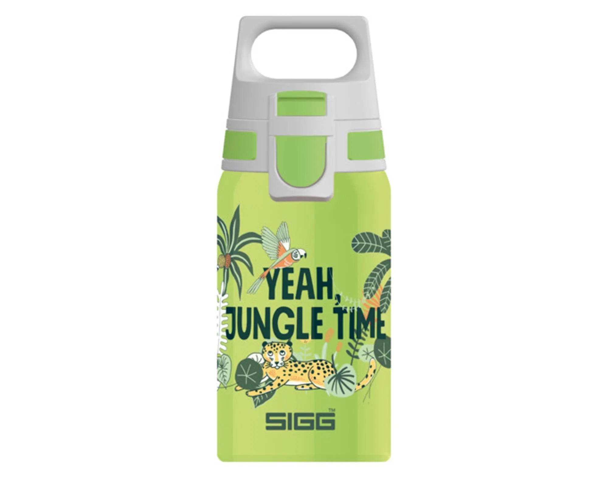 SIGG Trinkflasche 0.5l: robust, isoliert, tropfsicher. Ideal für Outdoor, stylisch in Jungle-Optik, umweltfreundlich.