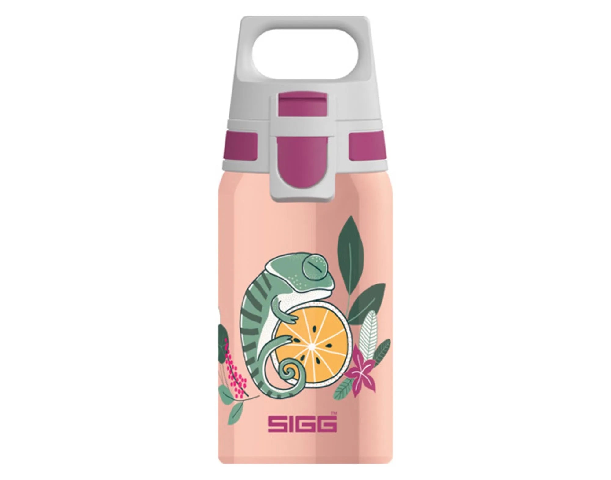 SIGG Trinkflasche 0.5l: auslaufsicher, BPA-frei, robustes Aluminium, florales Design. Ideal für Sport, Schule, Büro.