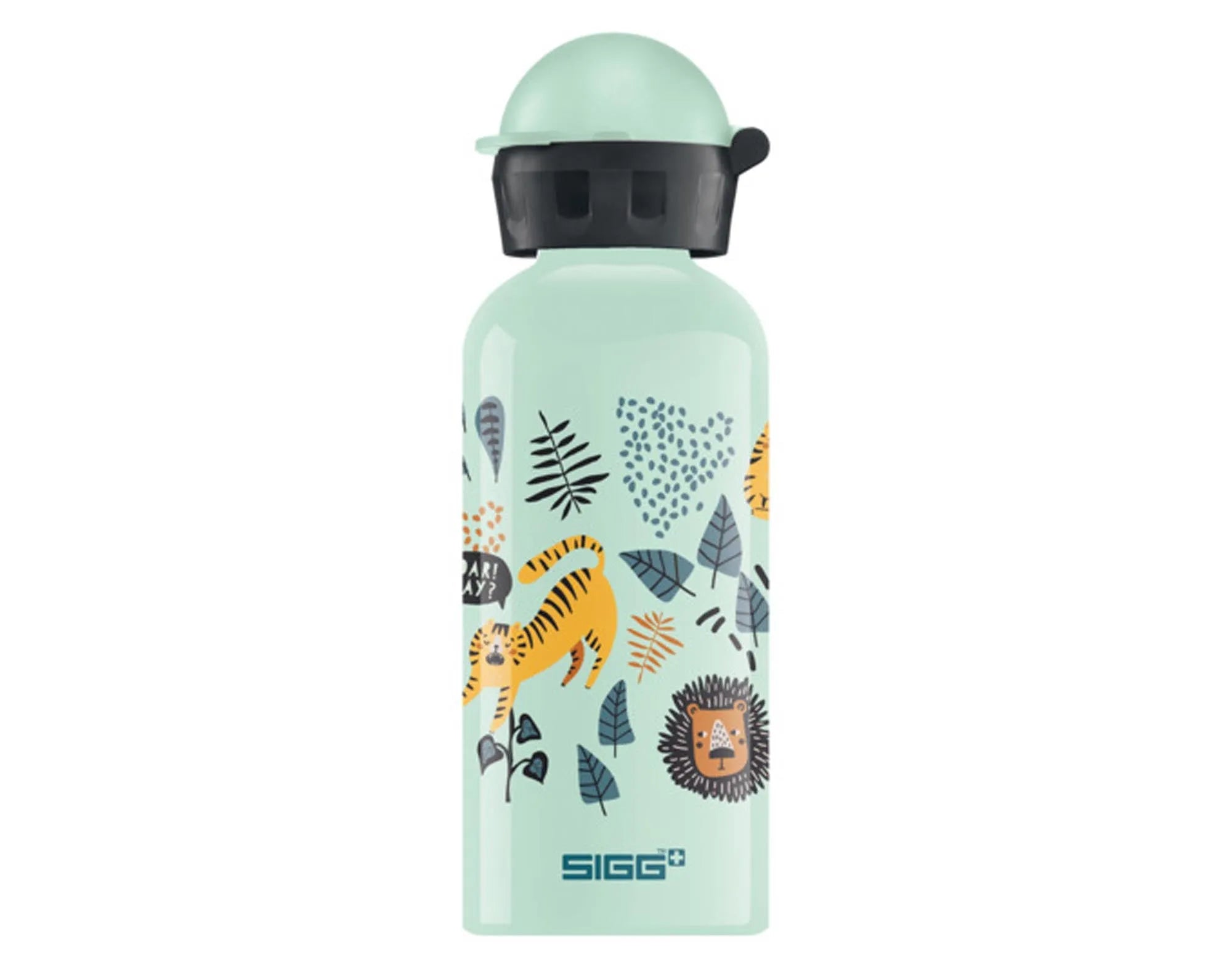 SIGG Kids Bottle Jungle TZZ 0.4 l: Fröhliches Dschungel-Design, BPA-frei, leichtes Aluminium, ideal für Schule & Ausflüge.