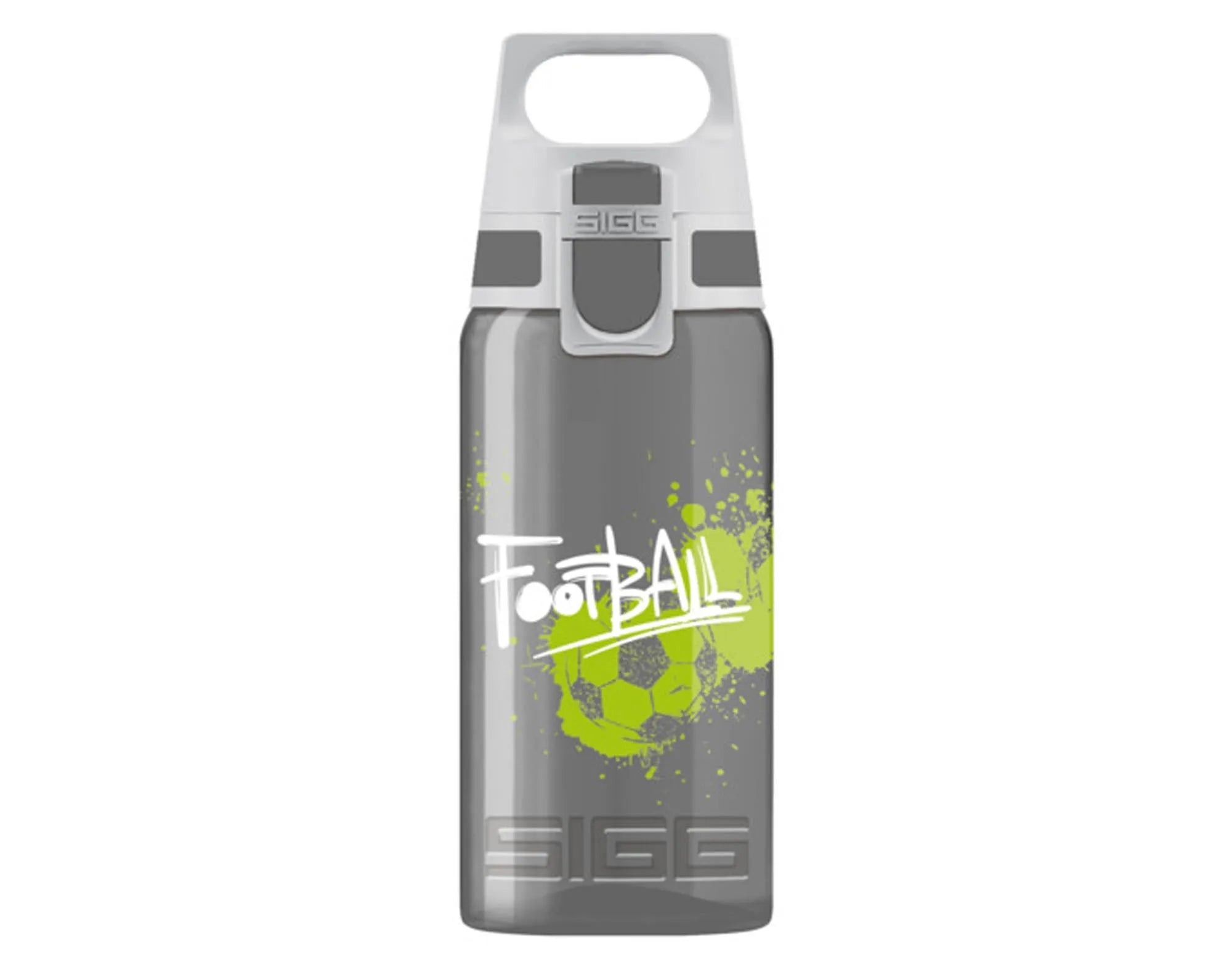 SIGG Trinkflasche 0.5l: robustes Aluminium, BPA-frei, cooles Fußball-Design, ideal für Sport & Freizeit, umweltfreundlich.