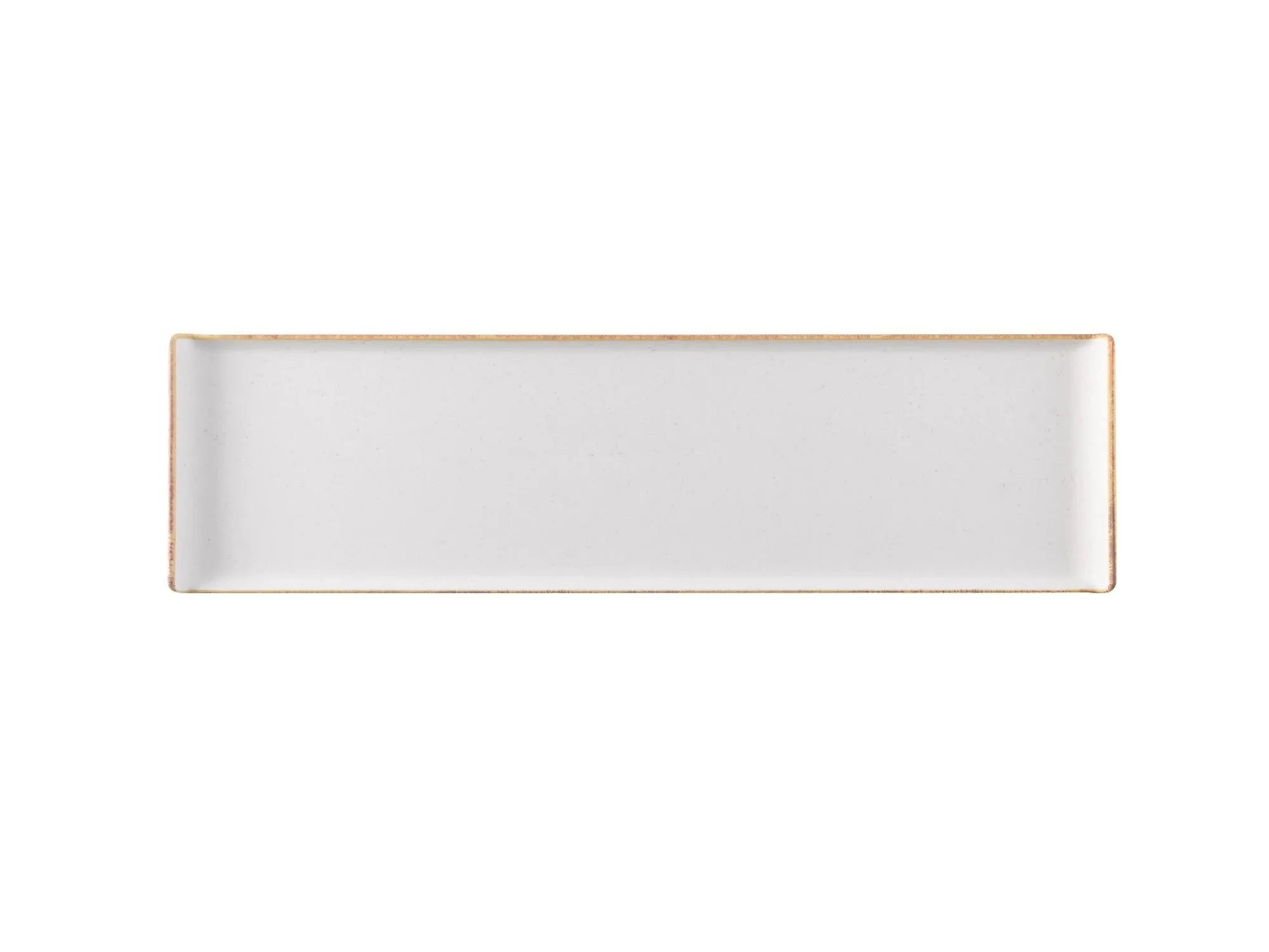 Stonecast Melamine Barley White Platte rechteckig 56x15.3cm - KAQTU Design