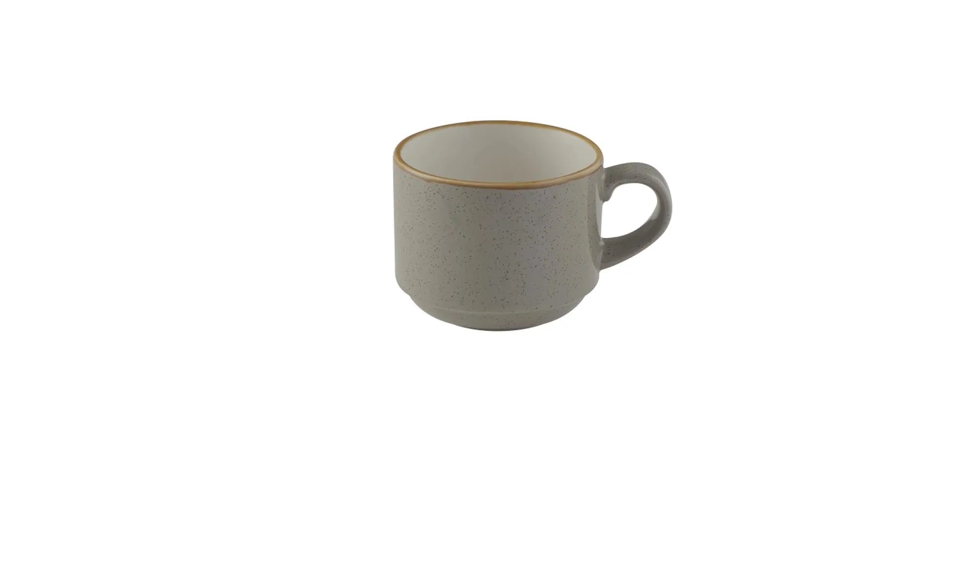 Stonecast Peppercorn Grey Stapeltasse 22cl 8.5cm H7cm - KAQTU Design