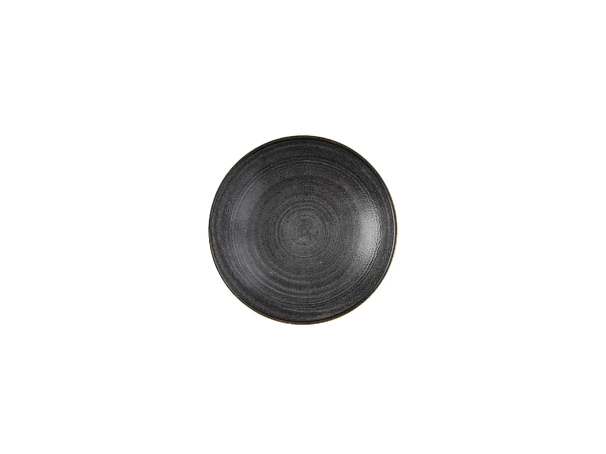 Stonecast Raw Black Coupe Bowl 18.2cm - KAQTU Design