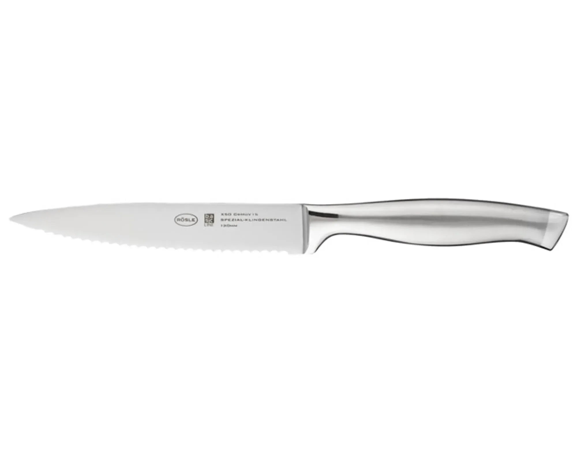 Vielseitiges Universalmesser von RÖSLE: 13 cm Edelstahlklinge, ergonomischer Griff, pflegeleicht, ideal für Obst, Gemüse & Fleisch.