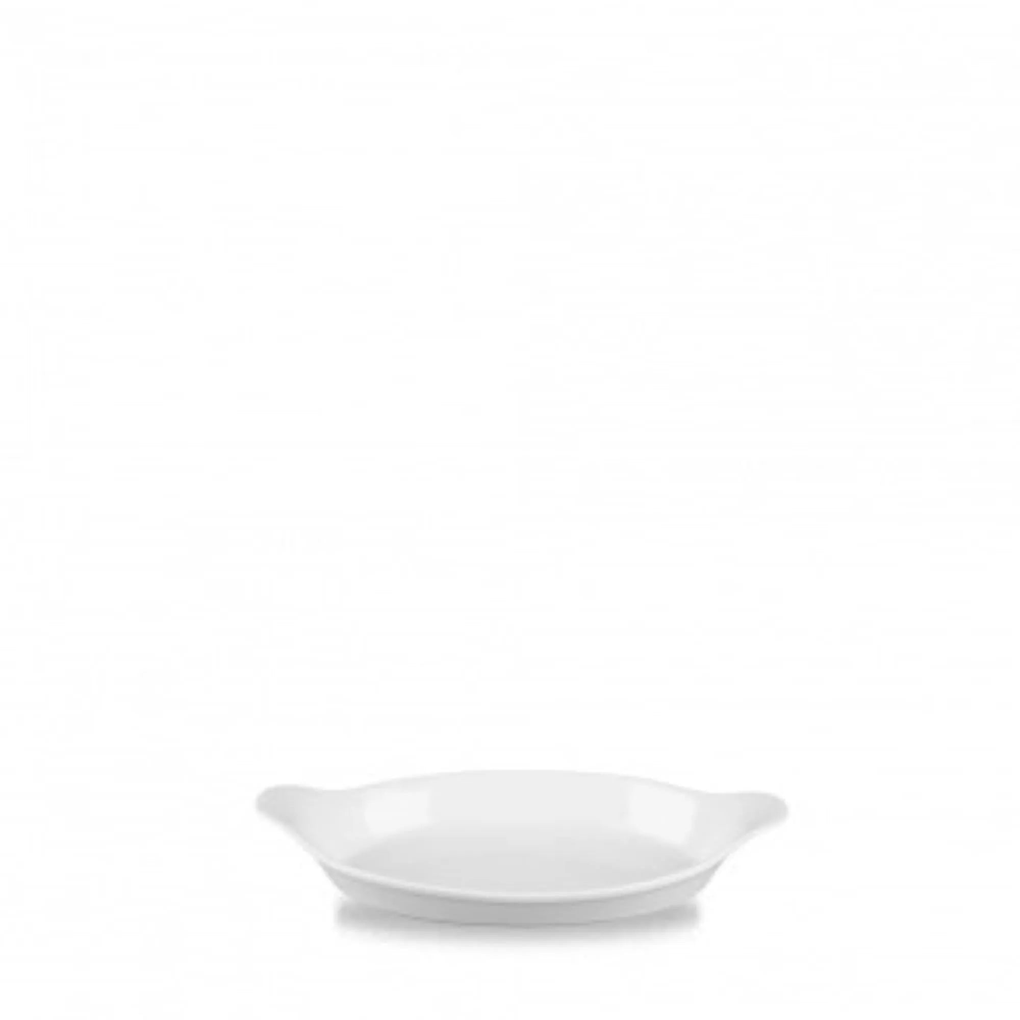 Cookware White ovale Schale mit Griffen 20.5x11.3cm - KAQTU Design