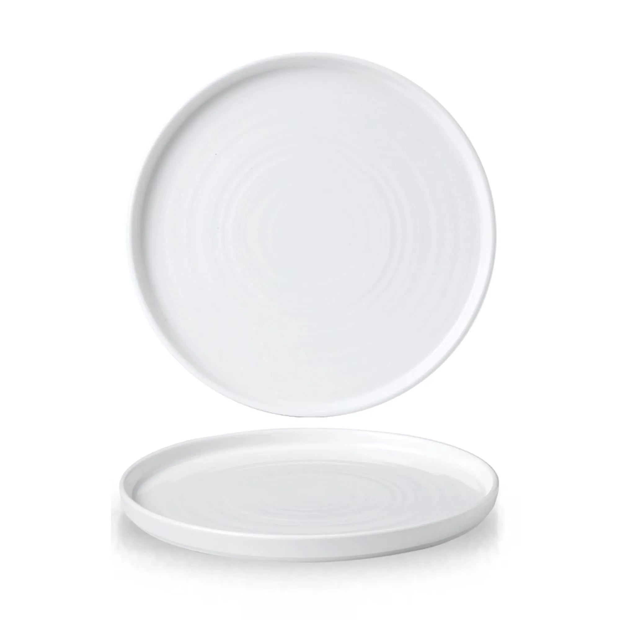 Chef's Plates White Walled Teller flach 26cm - KAQTU Design