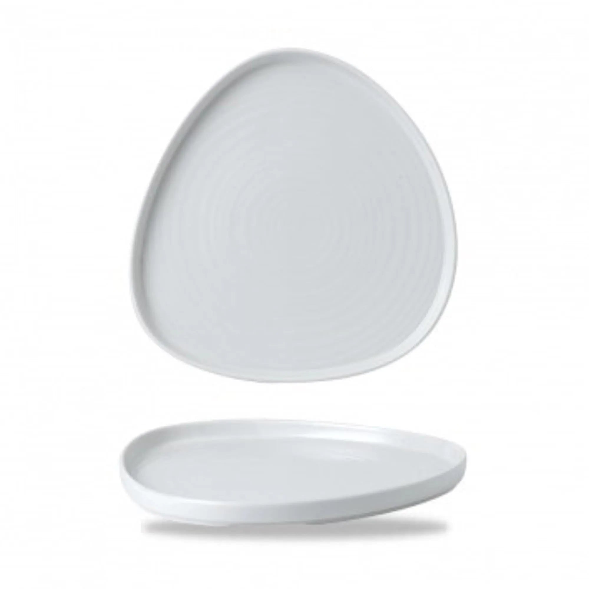 Chef's Plates White Triangel Teller 26cm H2cm - KAQTU Design