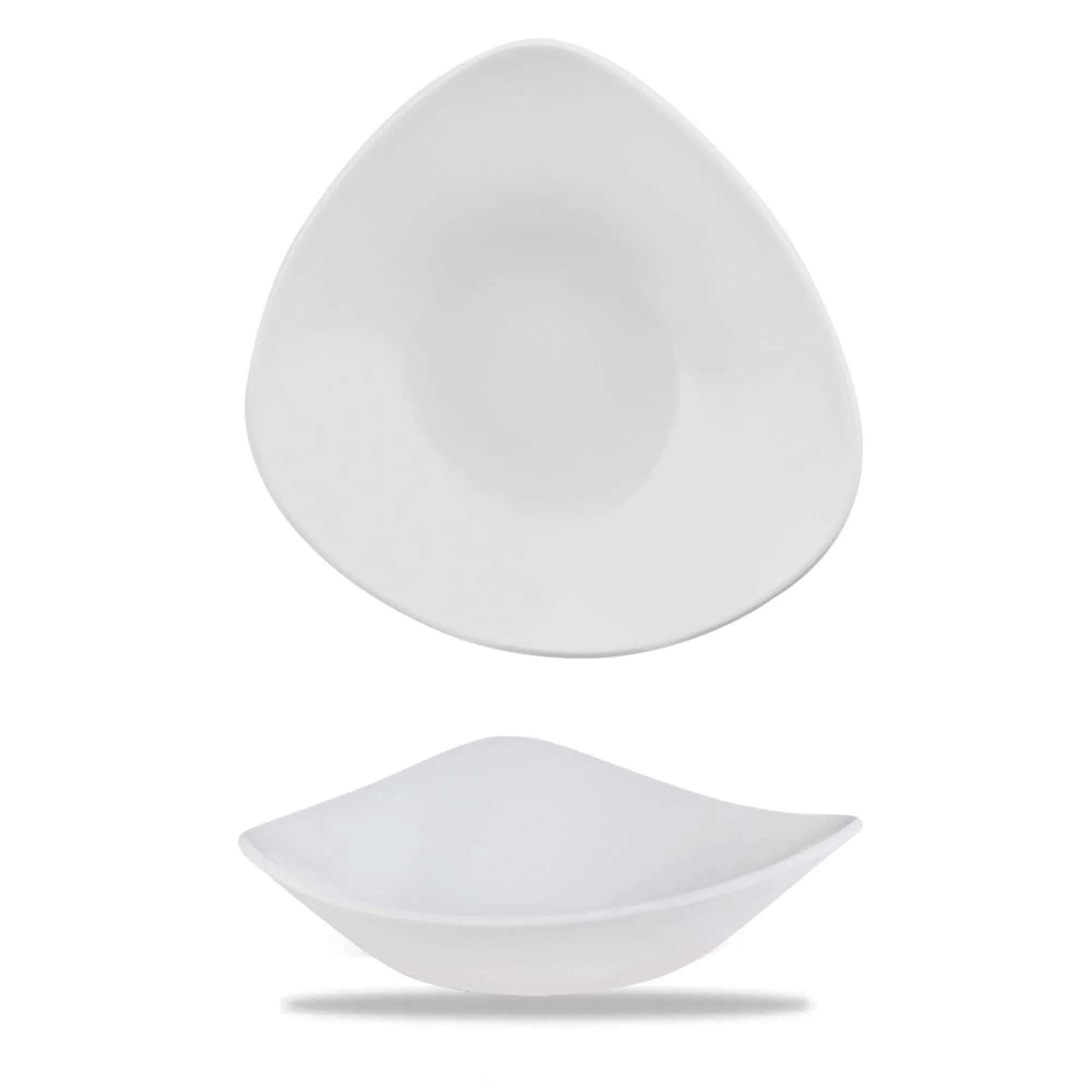 Elegante Vellum White Schale von Churchill, 18,5 cm, aus hochwertigem Porzellan, ideal für Salate, Beilagen, Desserts.