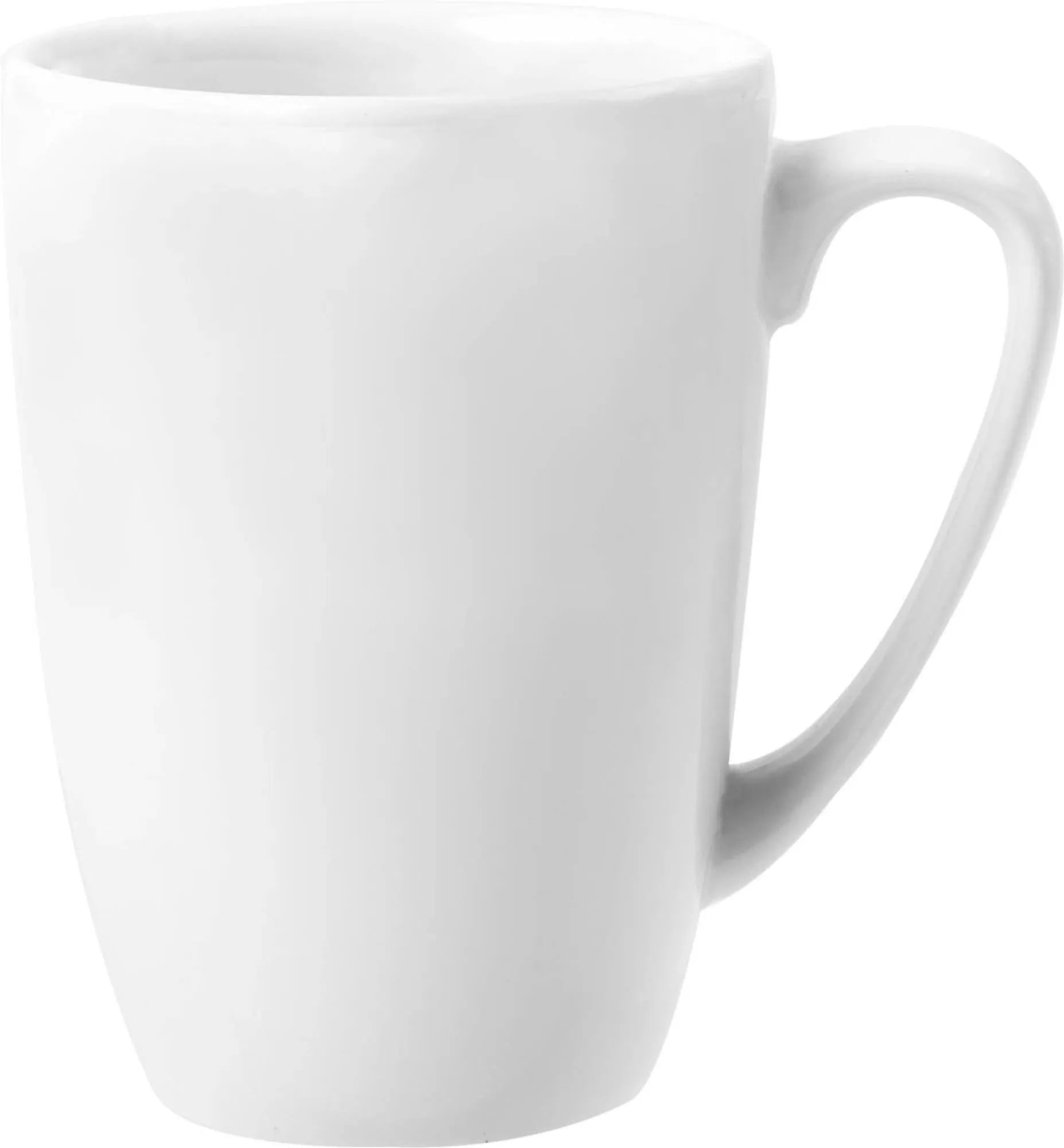 Elegante Vellum White Becher 34cl von Churchill: Zeitloses Design, langlebiges Porzellan, ideal für Kaffee, Tee, spülmaschinenfest.