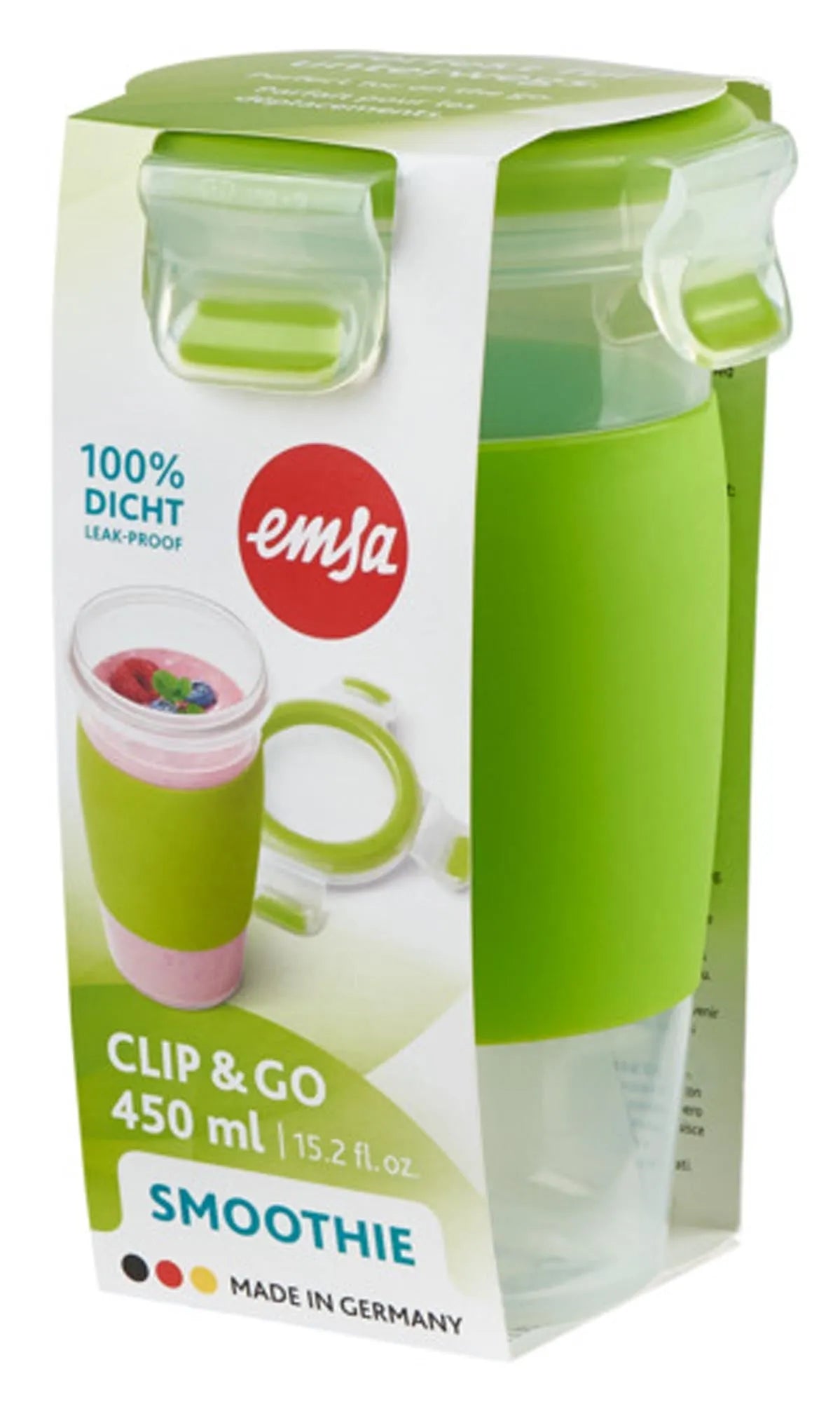 Smoothie Mug Clip & Go 0.45 l in  präsentiert im Onlineshop von KAQTU Design AG. Glas ist von EMSA