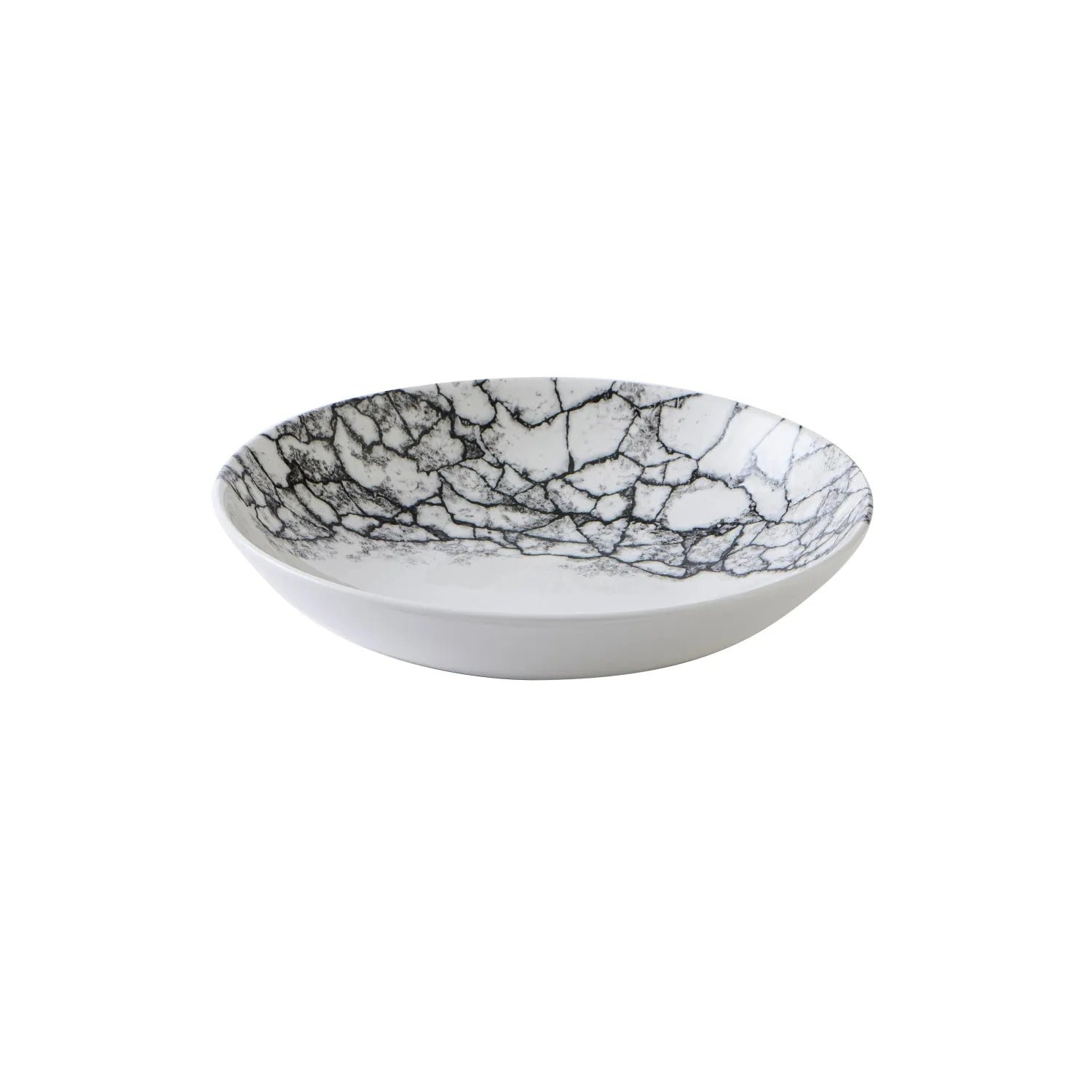 S.P. Kintsugi Accents Quartz Black Coupe Teller tief 24.8cm