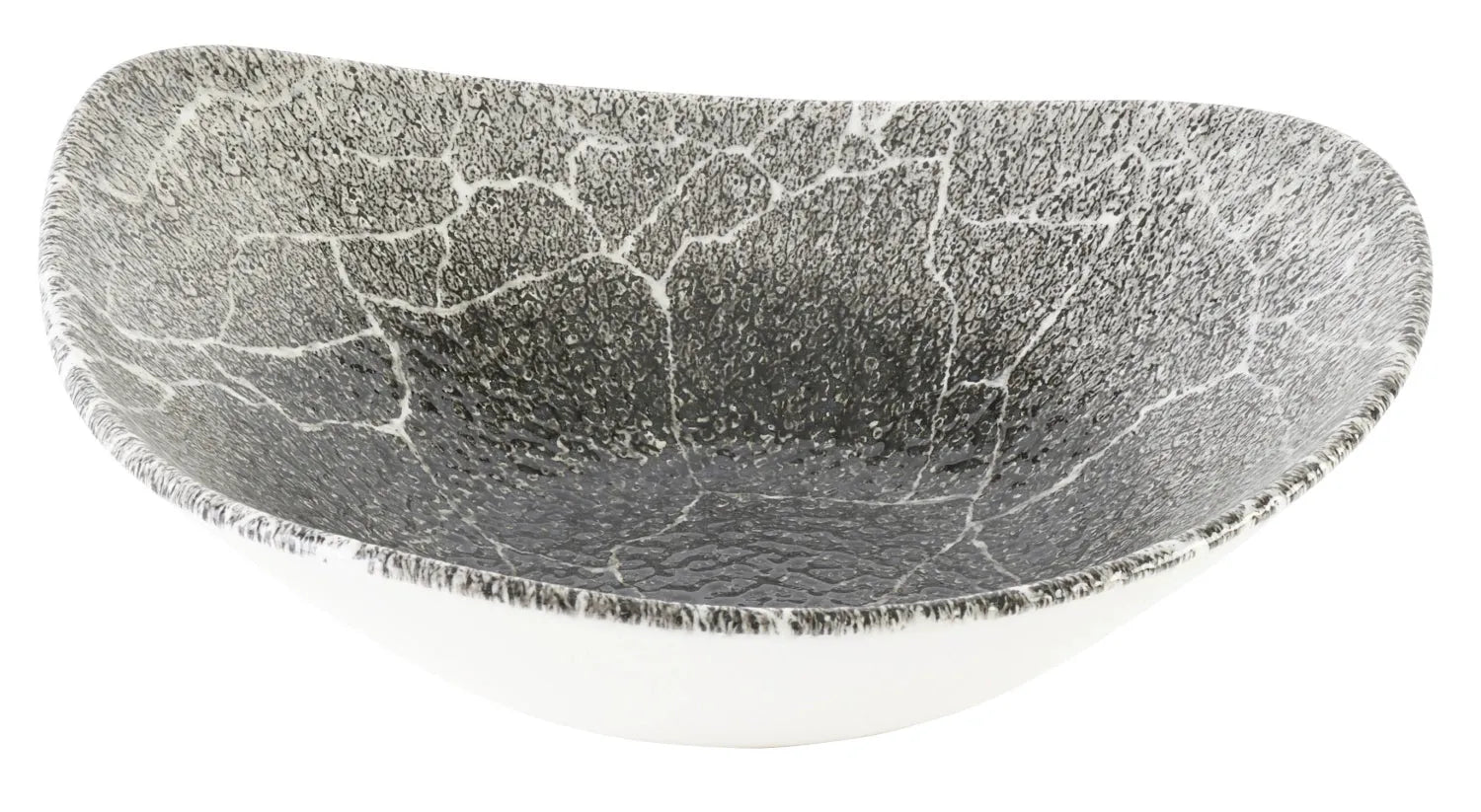 S.P. Kintsugi Reverse Quartz Black Triangel Schüssel 25.3cm