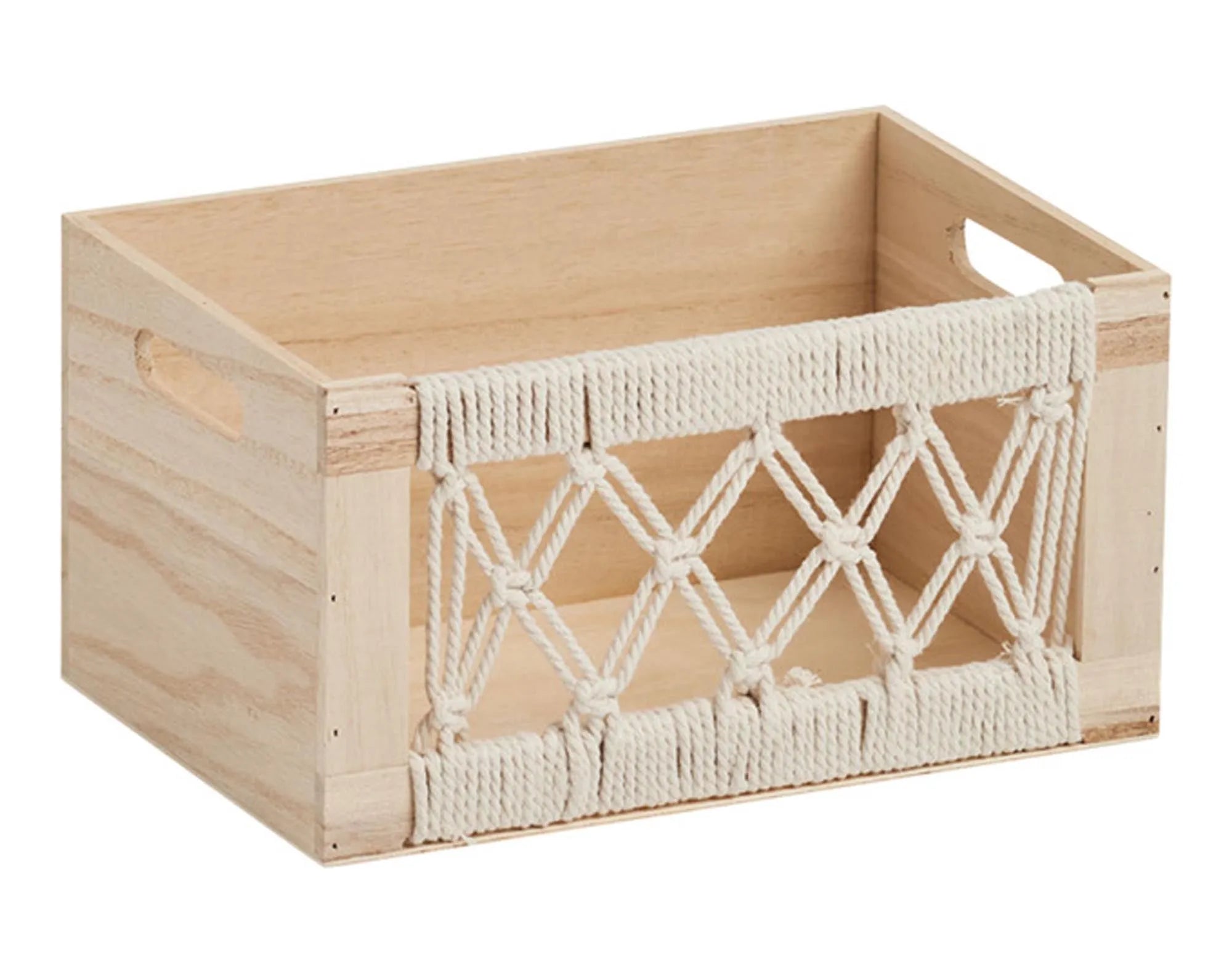 Aufbewahrungskiste Boho Holz 30x20x16 cm in  präsentiert im Onlineshop von KAQTU Design AG. Aufbewahrungsbehälter ist von ZELLER PRESENT