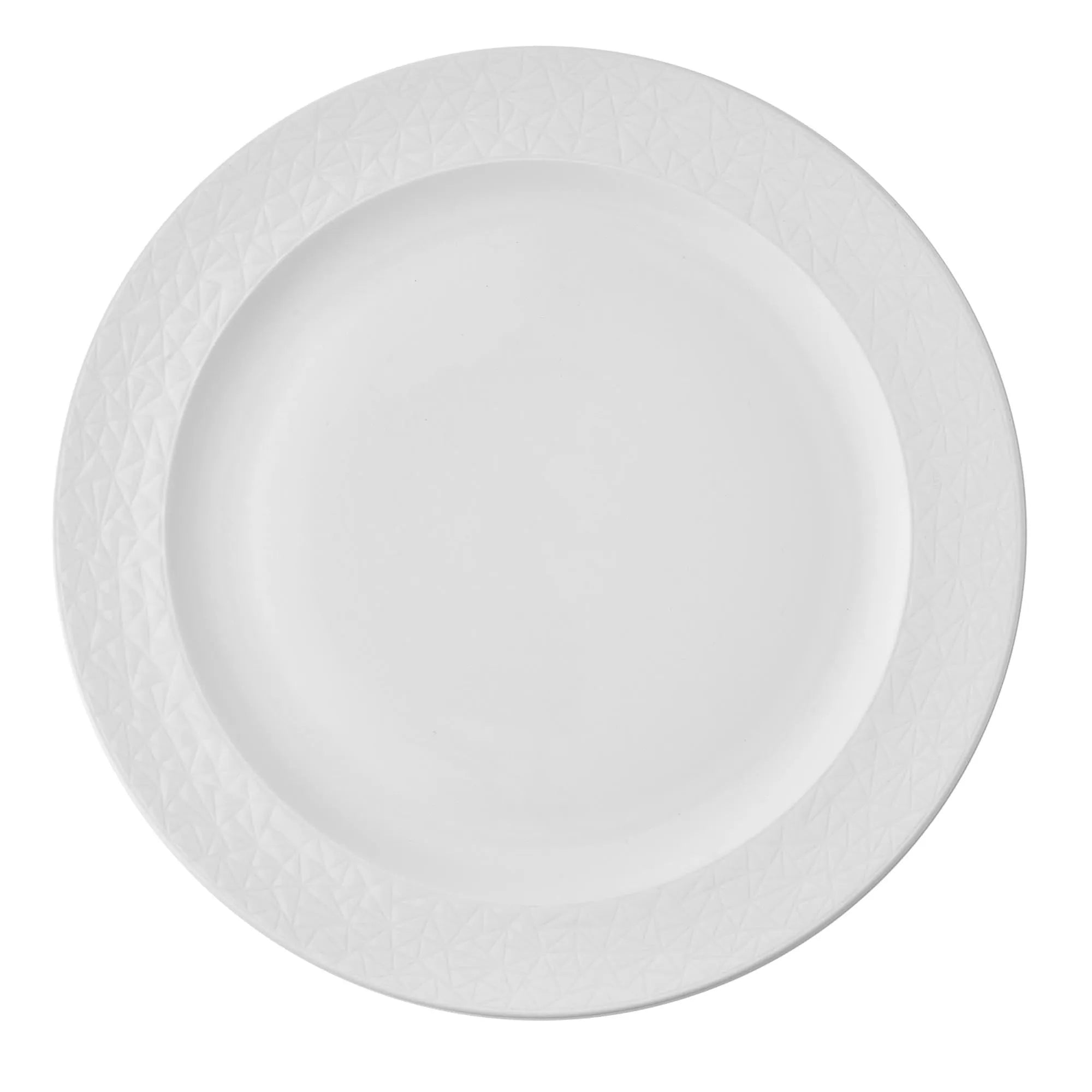 Eleganter 33cm Platzteller aus Porzellan, ideal für besondere Anlässe. Spülmaschinenfest, mikrowellengeeignet, stilvoll und langlebig.