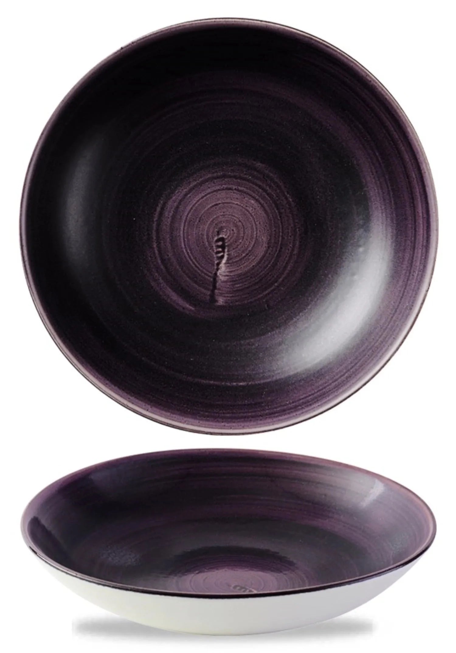 Stonecast Patina Deep Purple Coupe Teller tief 24.8cm